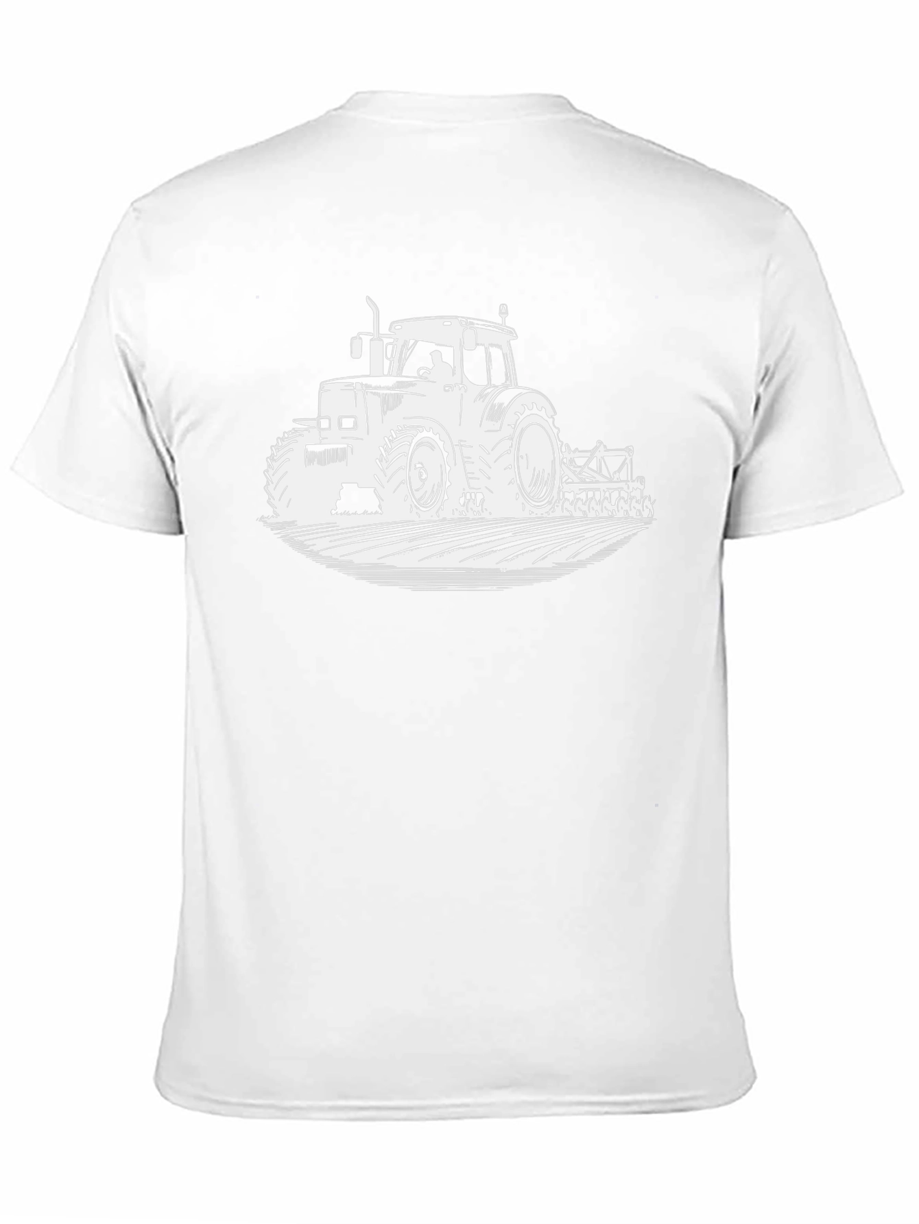 Tractor Graphic Tee - Black Cotton Farm Shirt