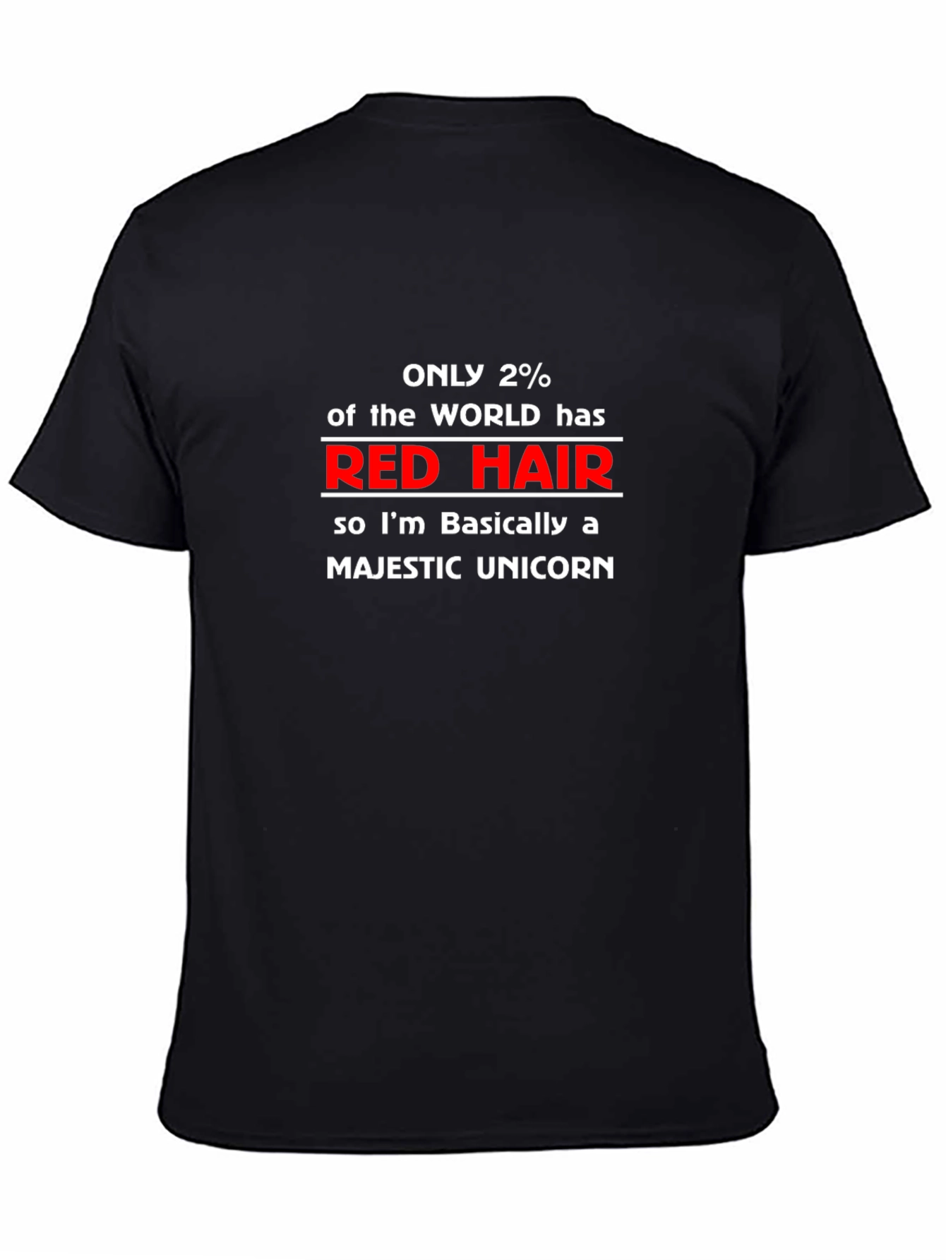 Red Hair Unicorn Graphic T-Shirt
