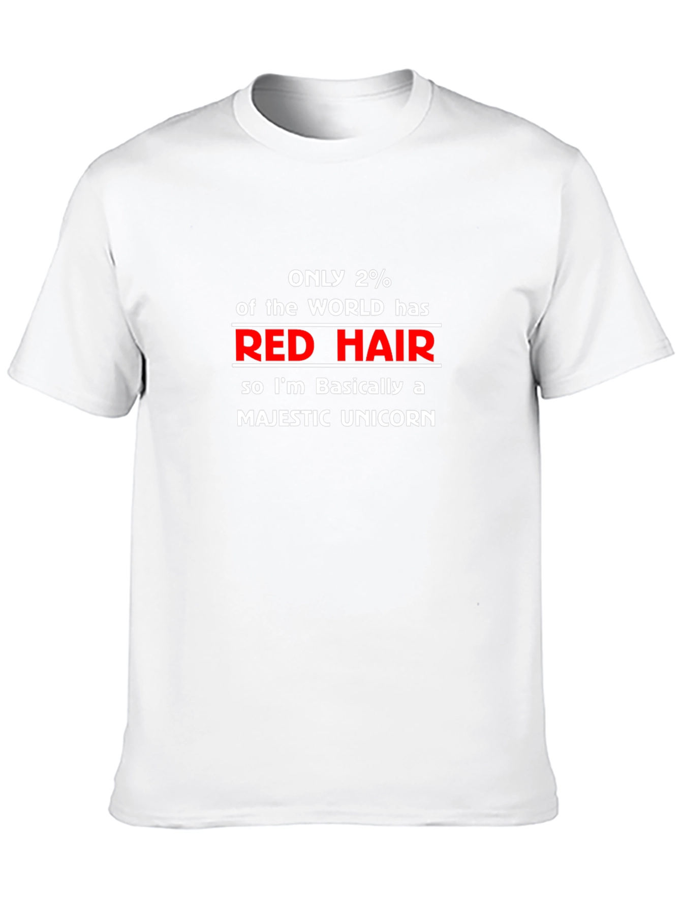 Red Hair Unicorn Graphic T-Shirt