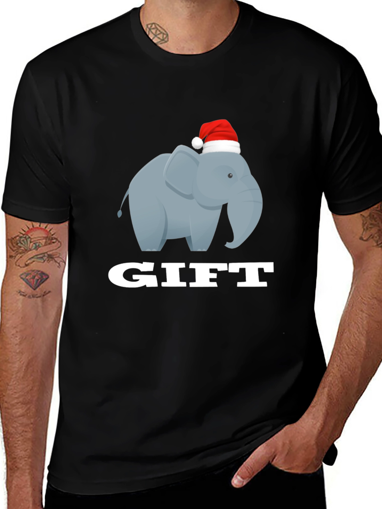 Elephant Gift Holiday T-Shirt