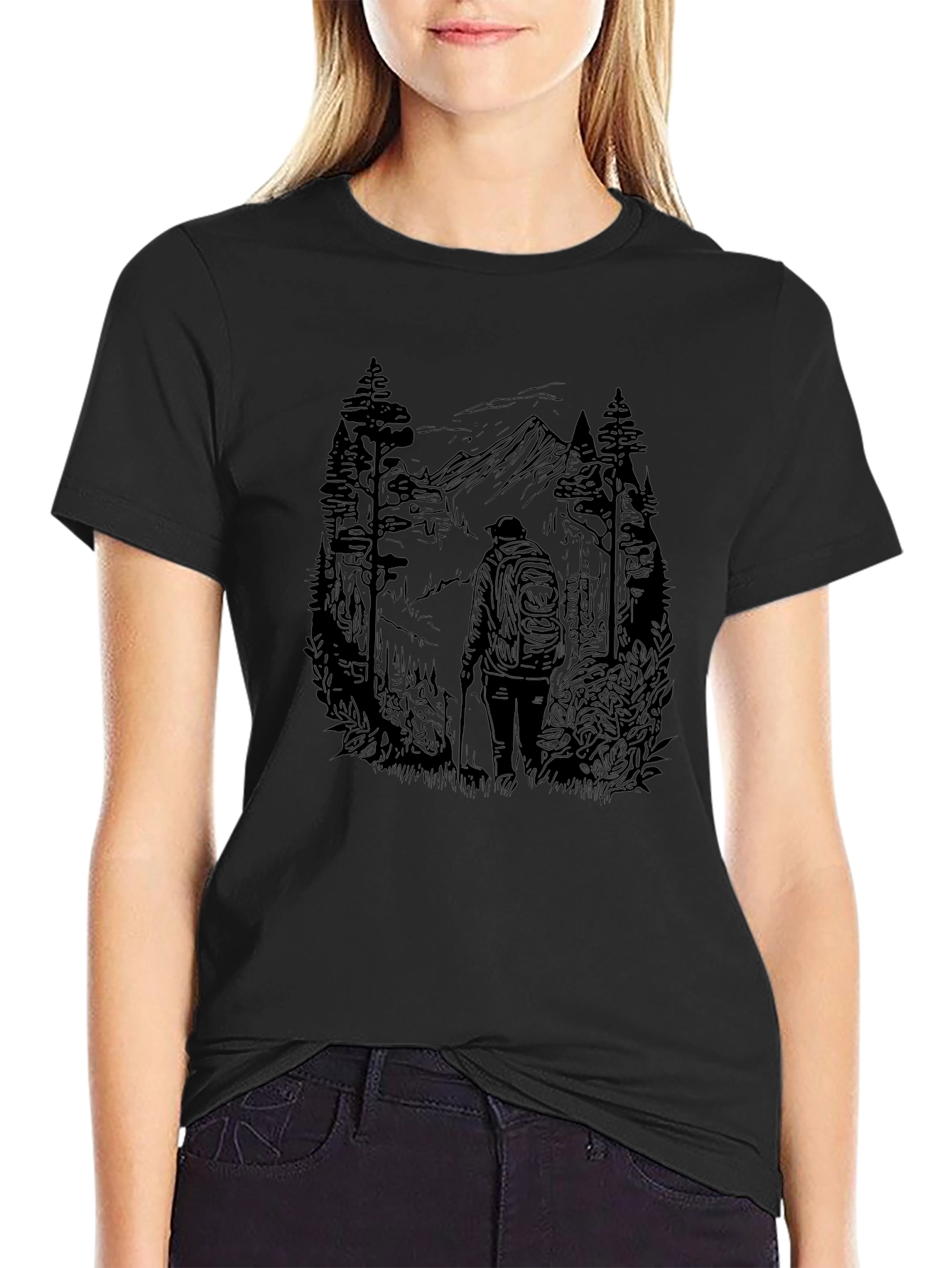 Mountain Hiker Graphic Tee - Adventure Awaits