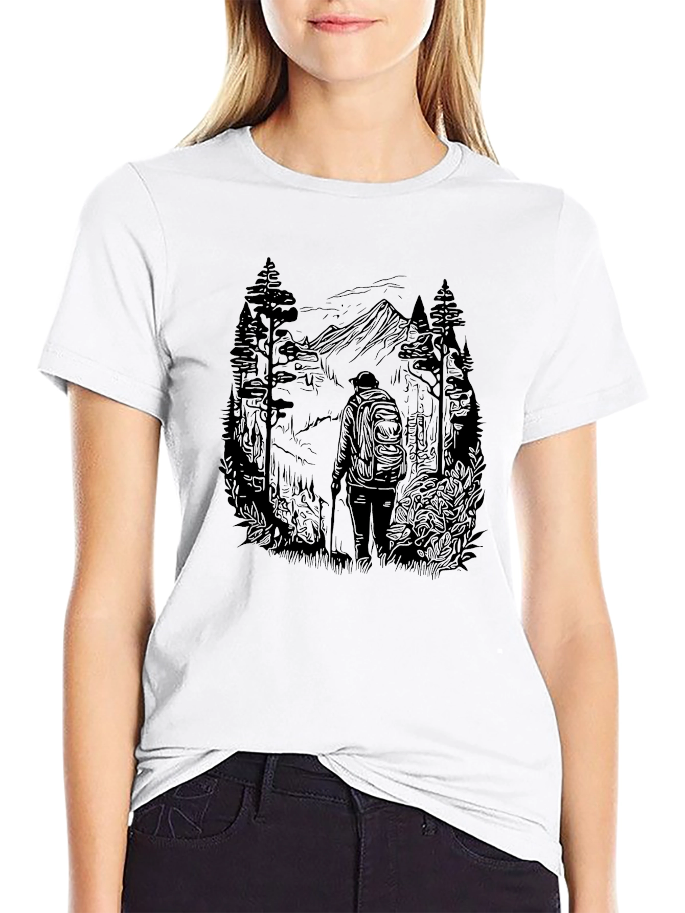 Mountain Hiker Graphic Tee - Adventure Awaits