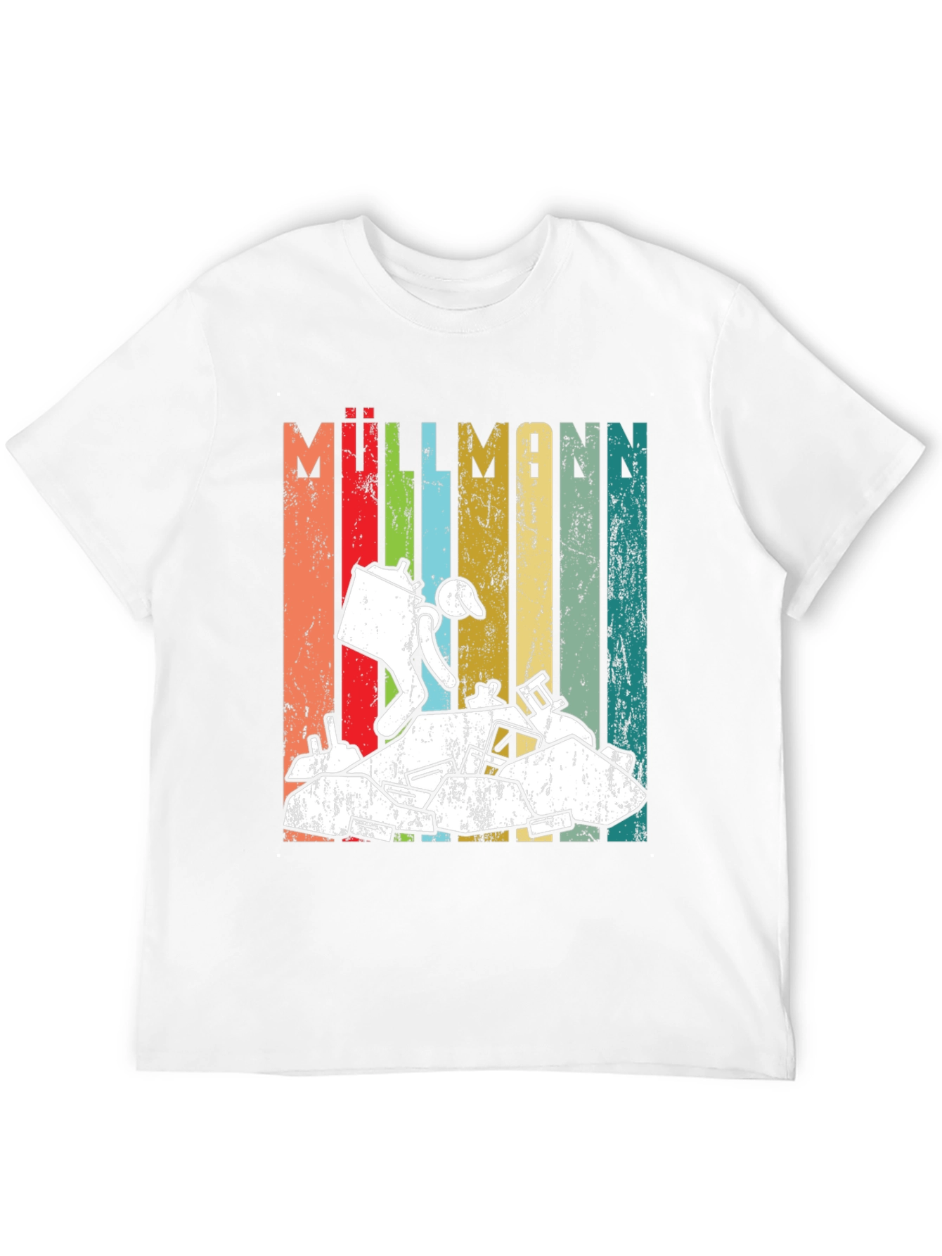 Retro Müllmann Graphic Tee - German for Garbageman
