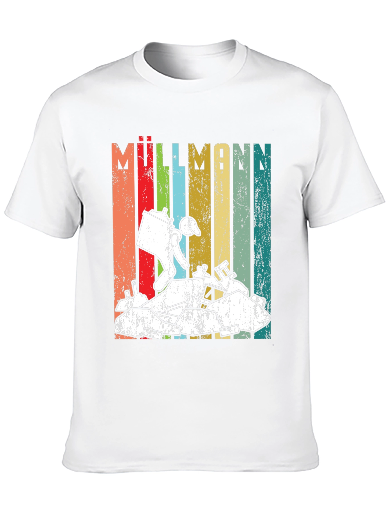 Retro Müllmann Graphic Tee - German for Garbageman