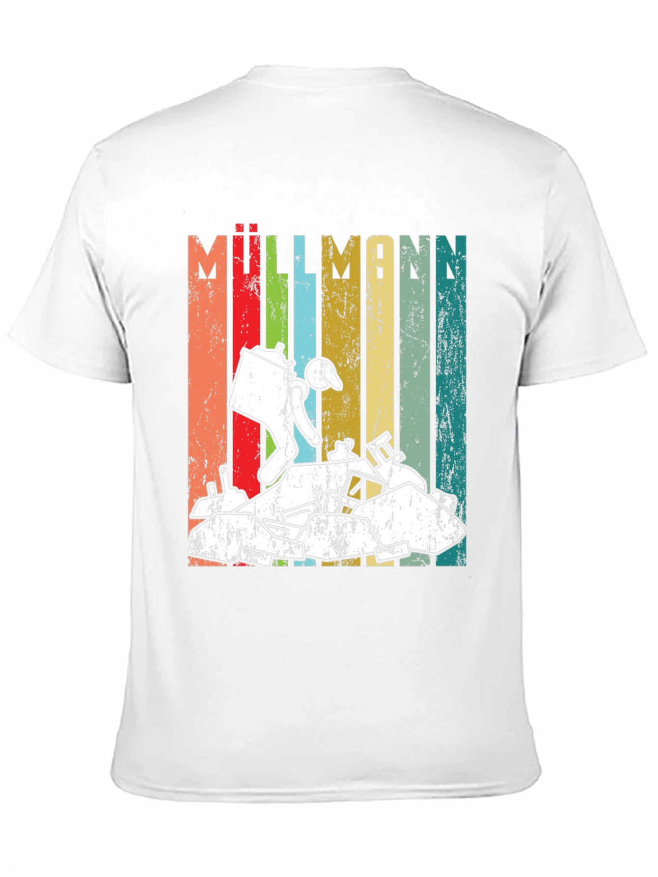 Retro Müllmann Graphic Tee - German for Garbageman