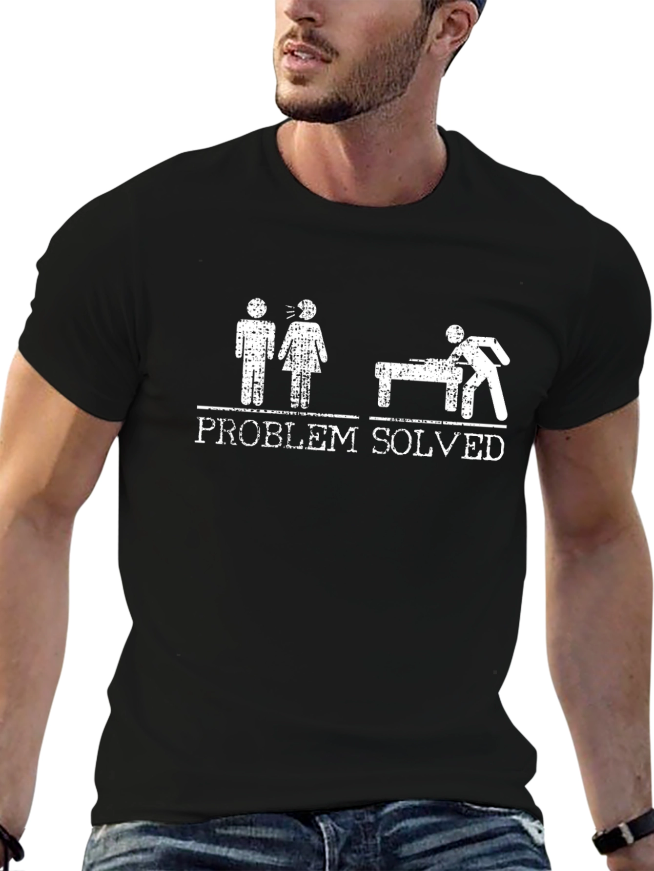 Problem Solved T-Shirt | Funny Billiards Tee