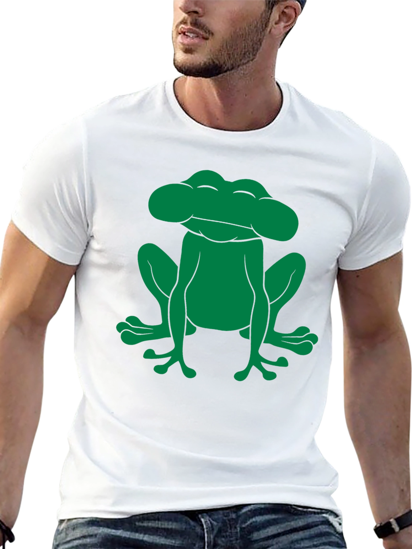 Frog Graphic Tee - Black Cotton Comfort