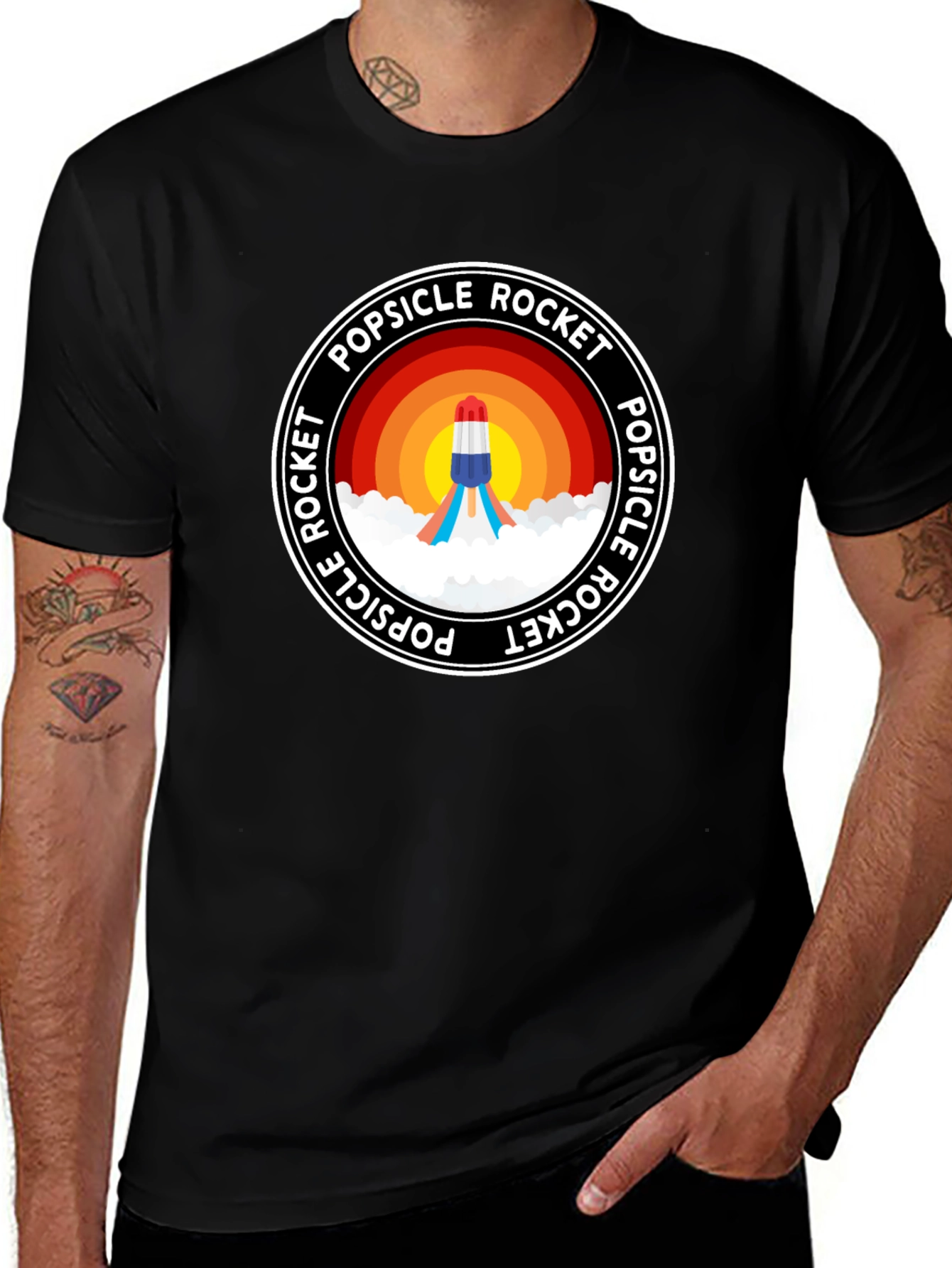 Popsicle Rocket T-Shirt - Fun Graphic Tee