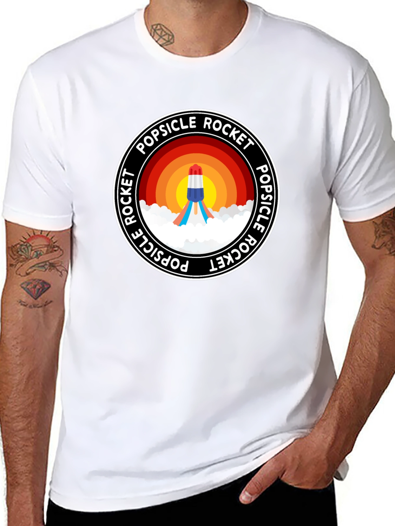 Popsicle Rocket T-Shirt - Fun Graphic Tee