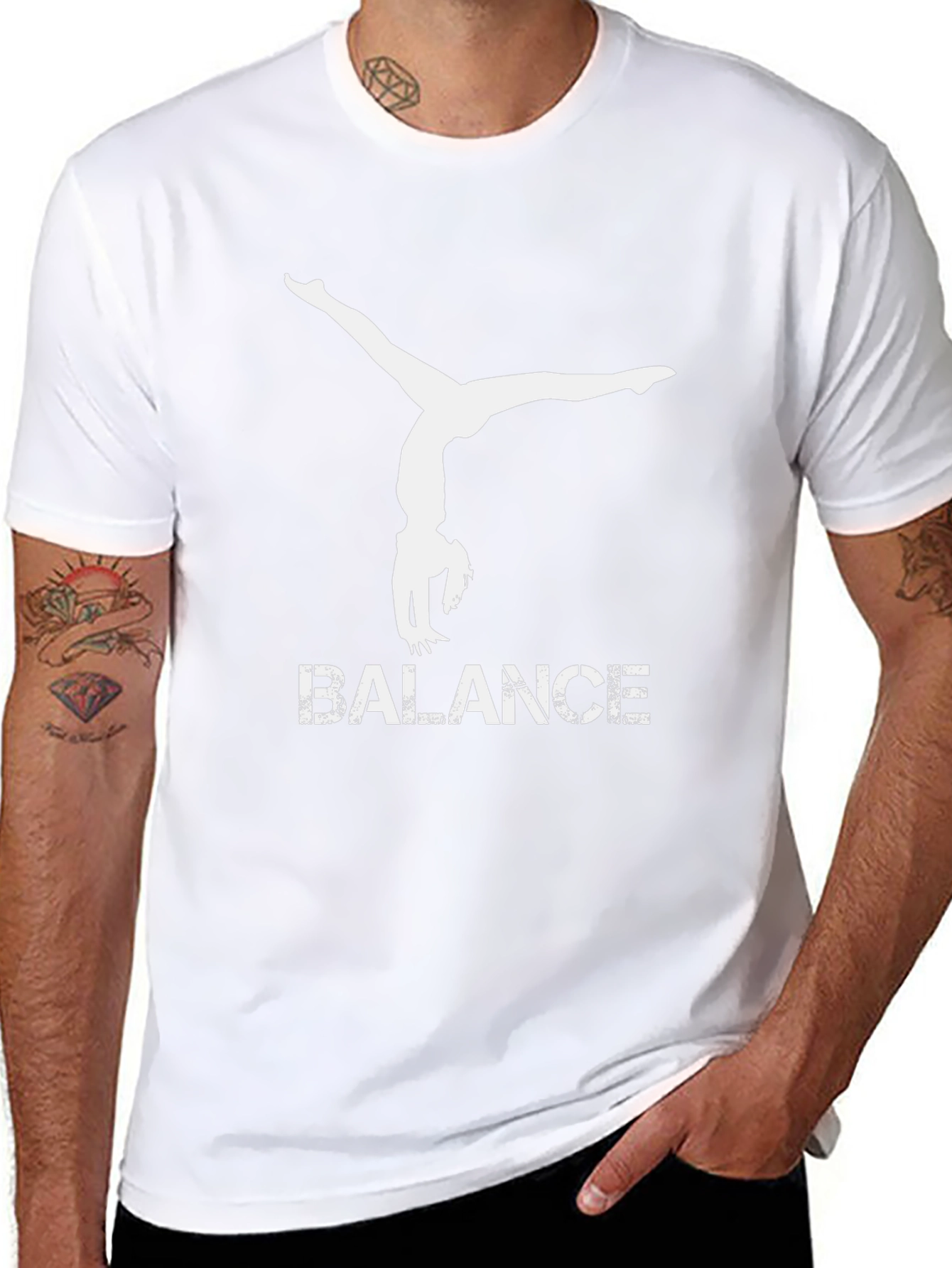 Balance Graphic Tee - Unisex Black T-Shirt