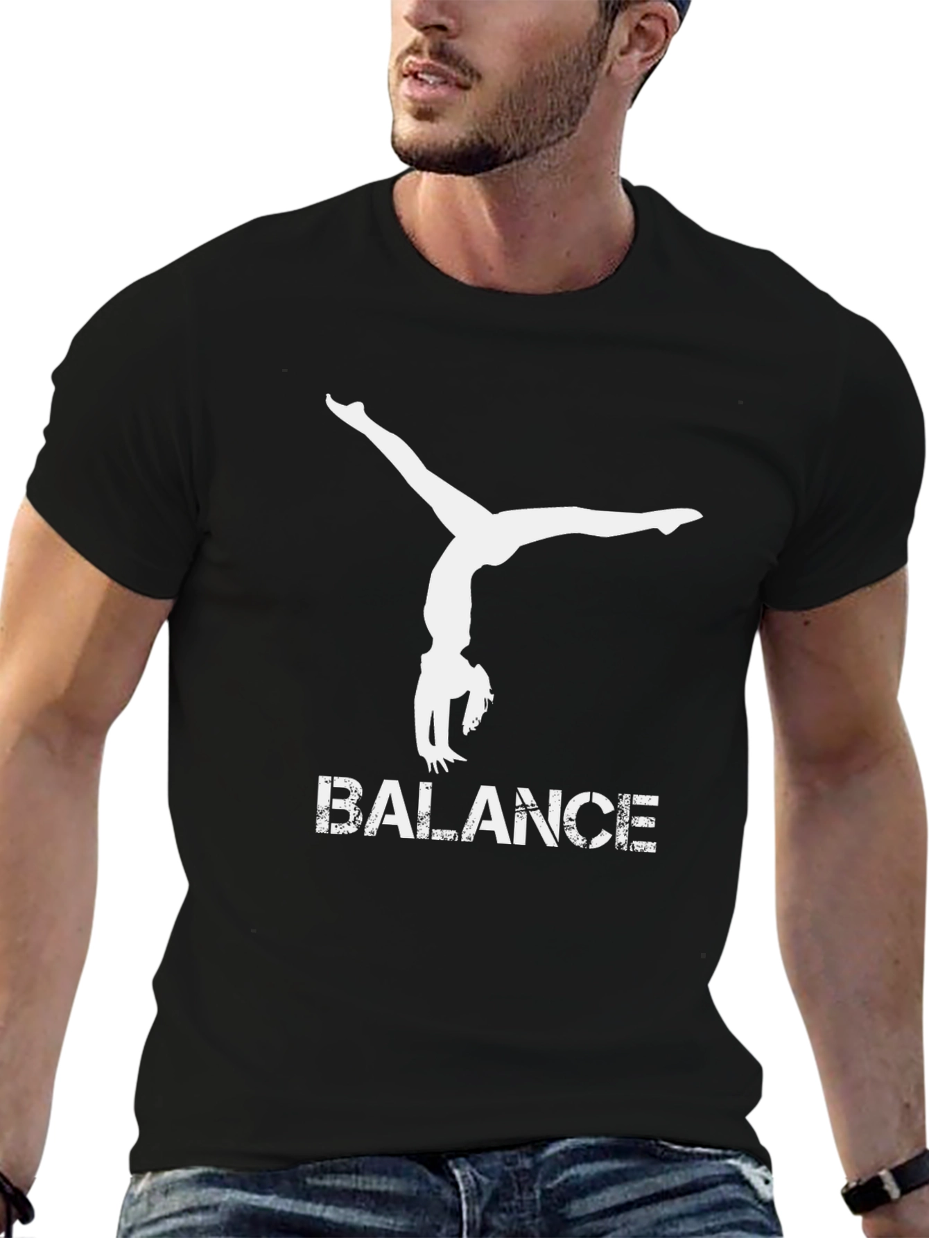 Balance Graphic Tee - Unisex Black T-Shirt
