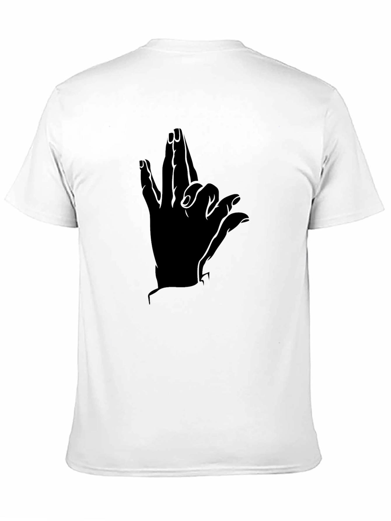 Mens Black Graphic Tee - Hand Design