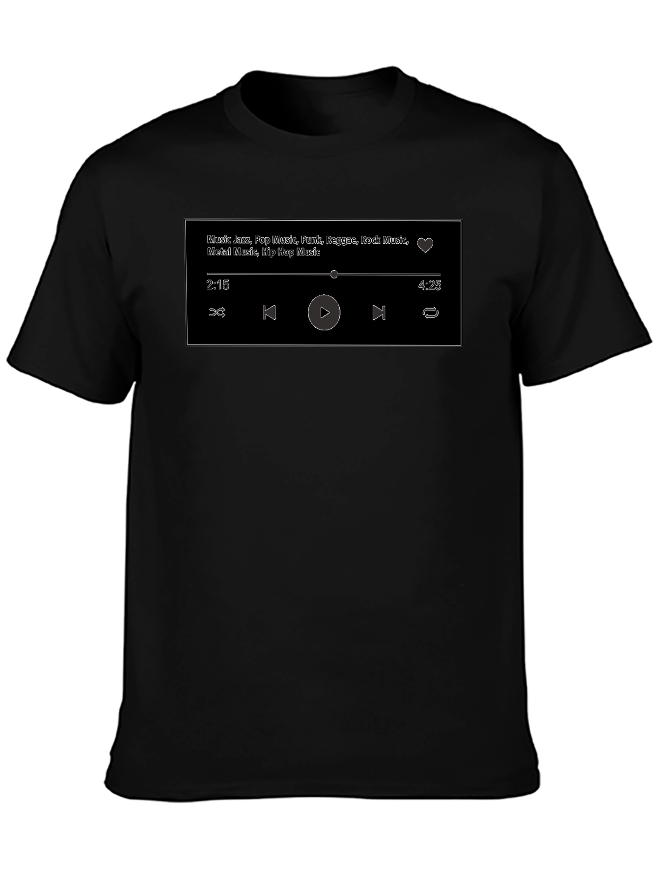 Music Genre Player T-Shirt