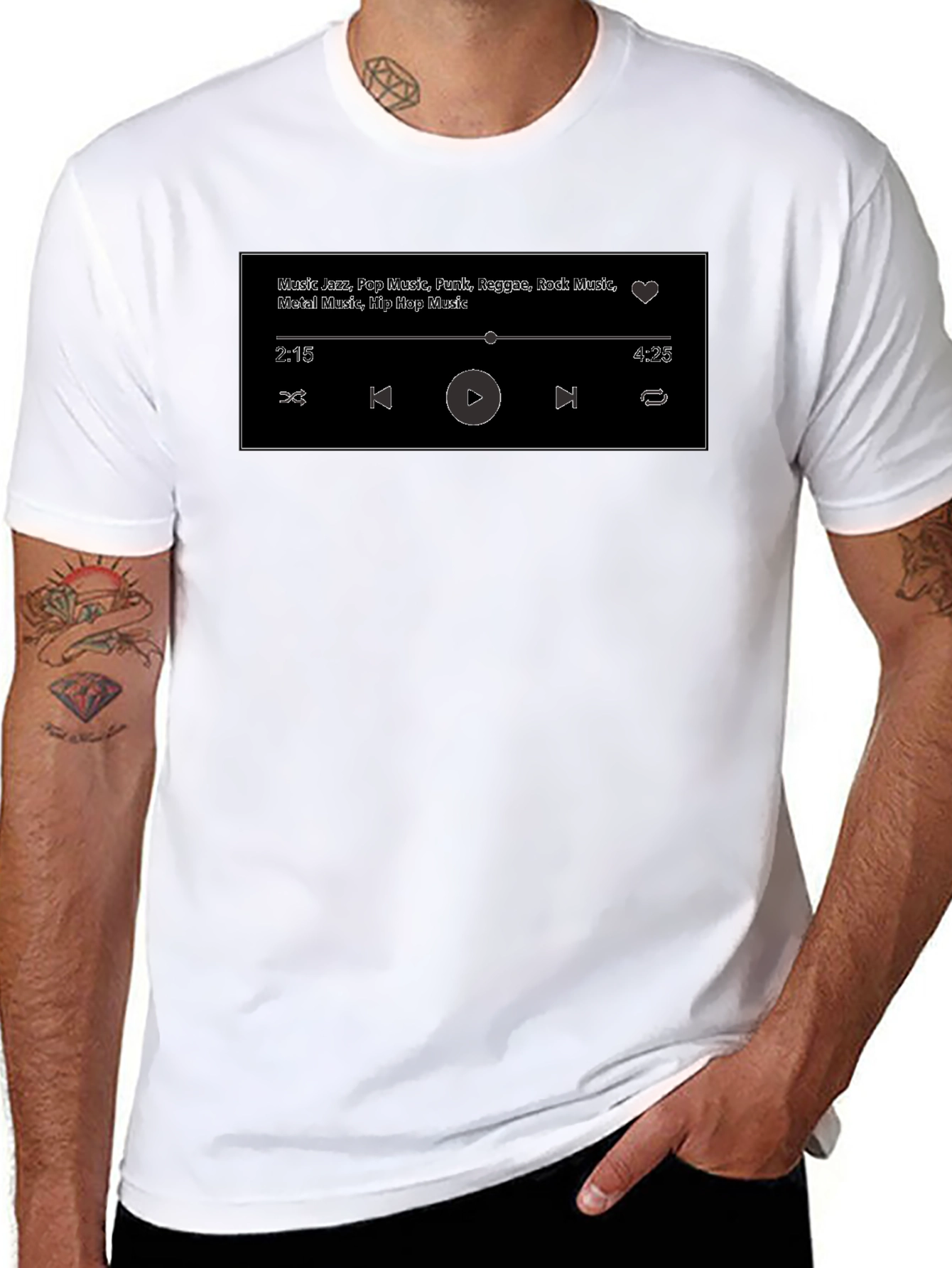 Music Genre Player T-Shirt