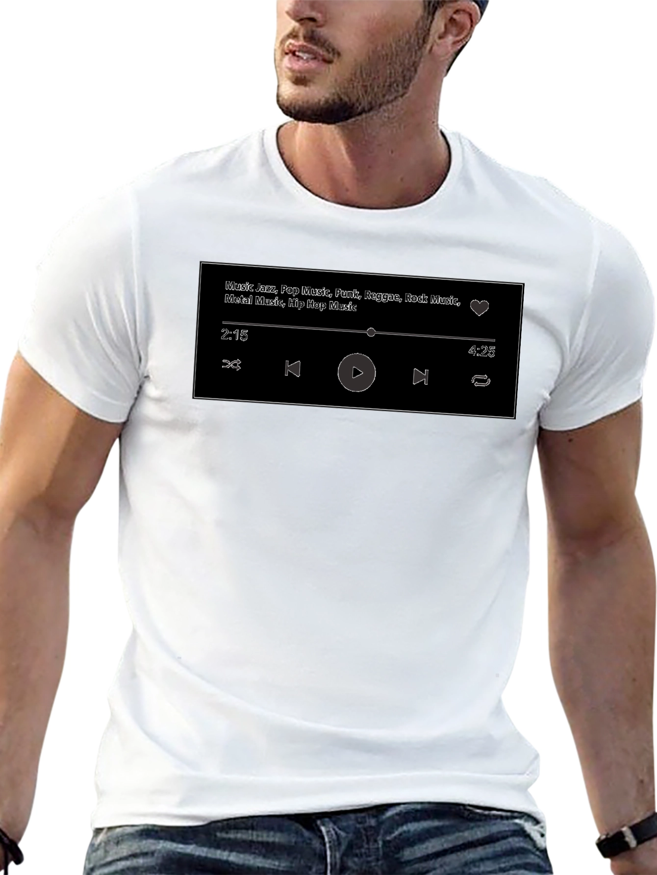 Music Genre Player T-Shirt