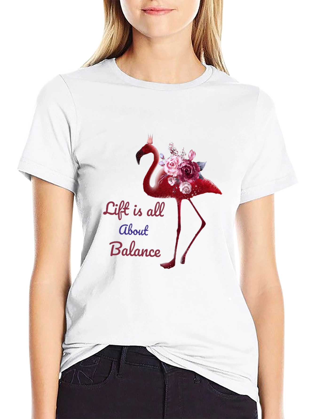 Life is All About Balance Flamingo T-Shirt
