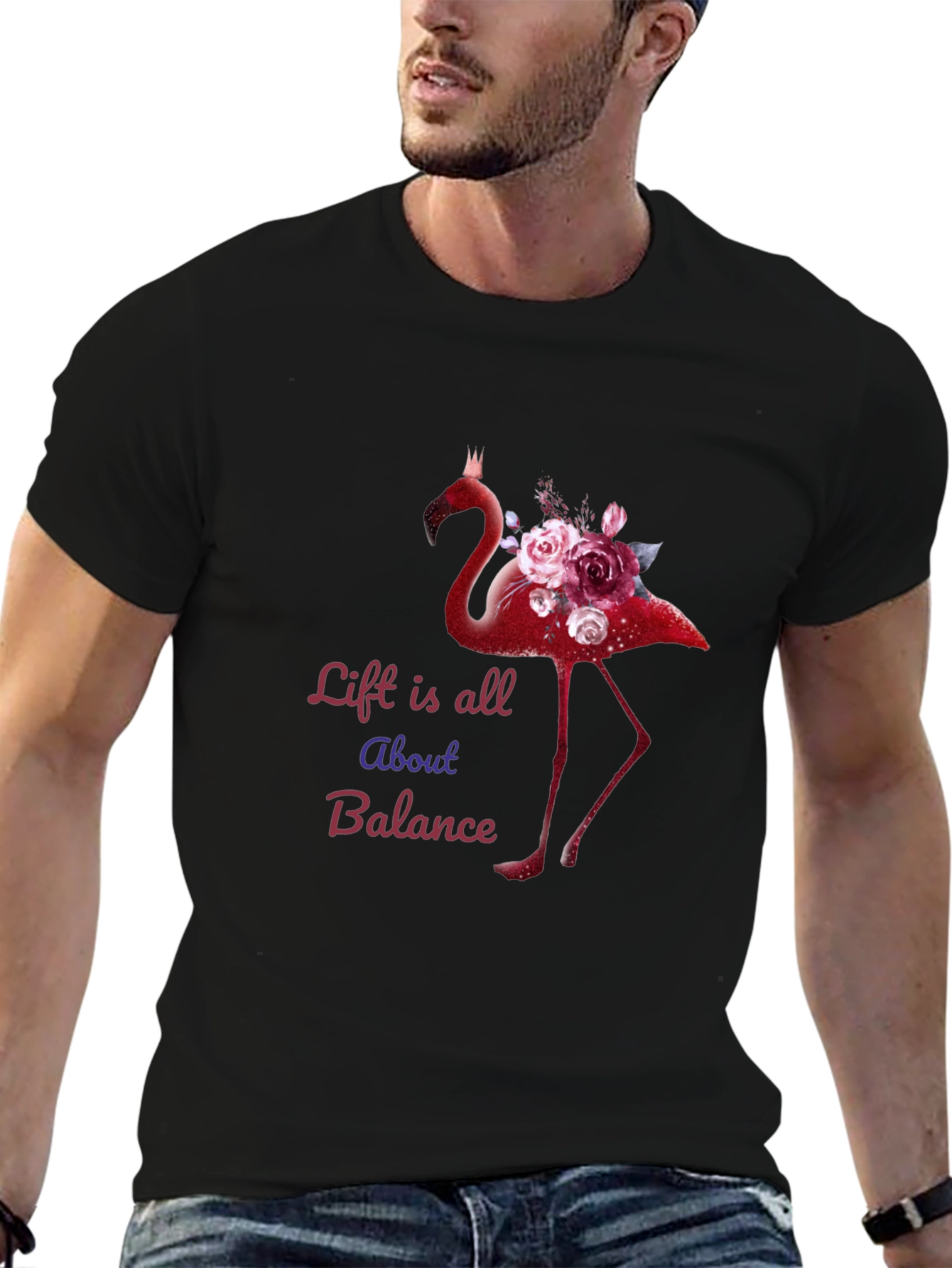 Life is All About Balance Flamingo T-Shirt
