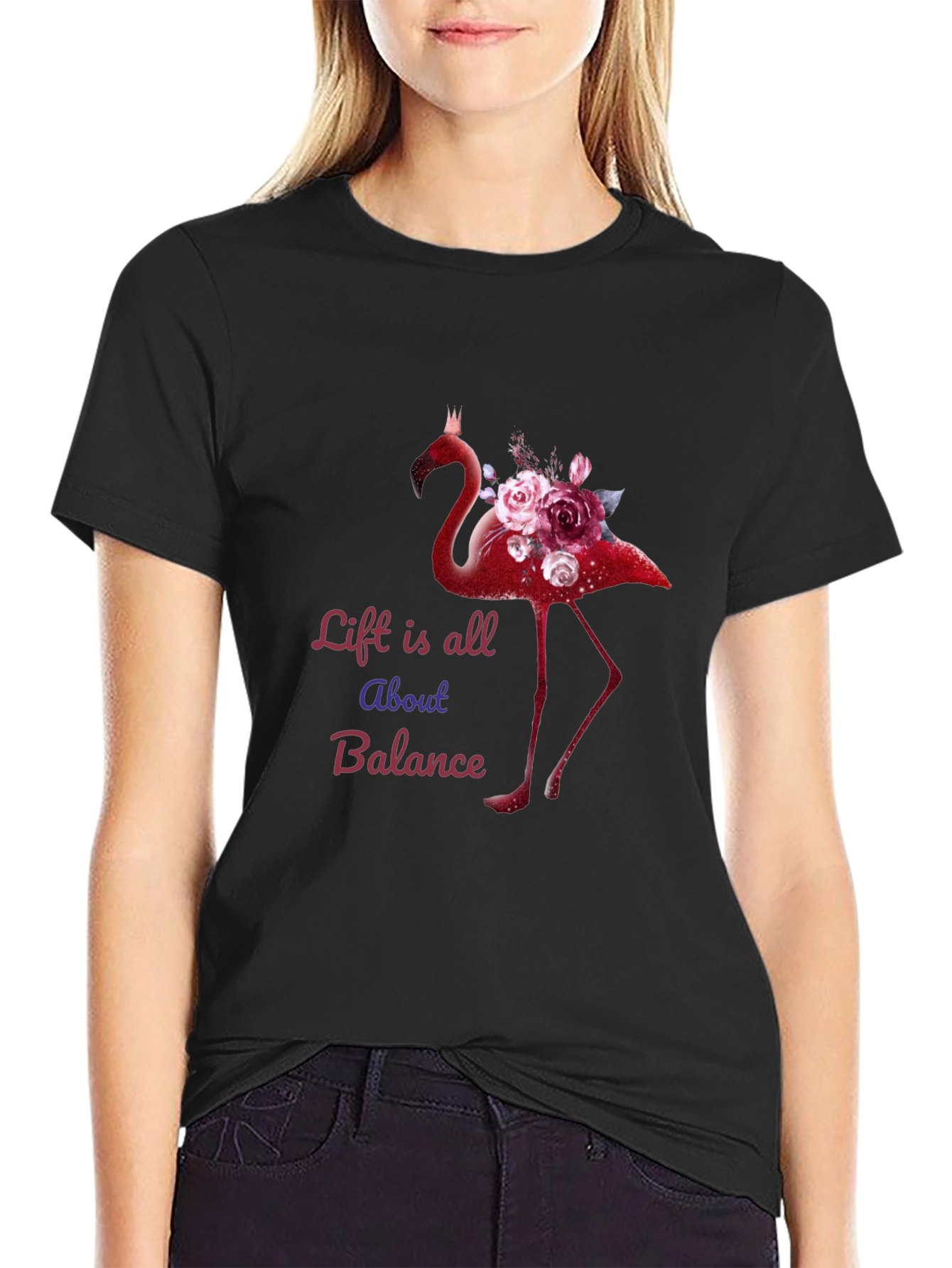 Life is All About Balance Flamingo T-Shirt