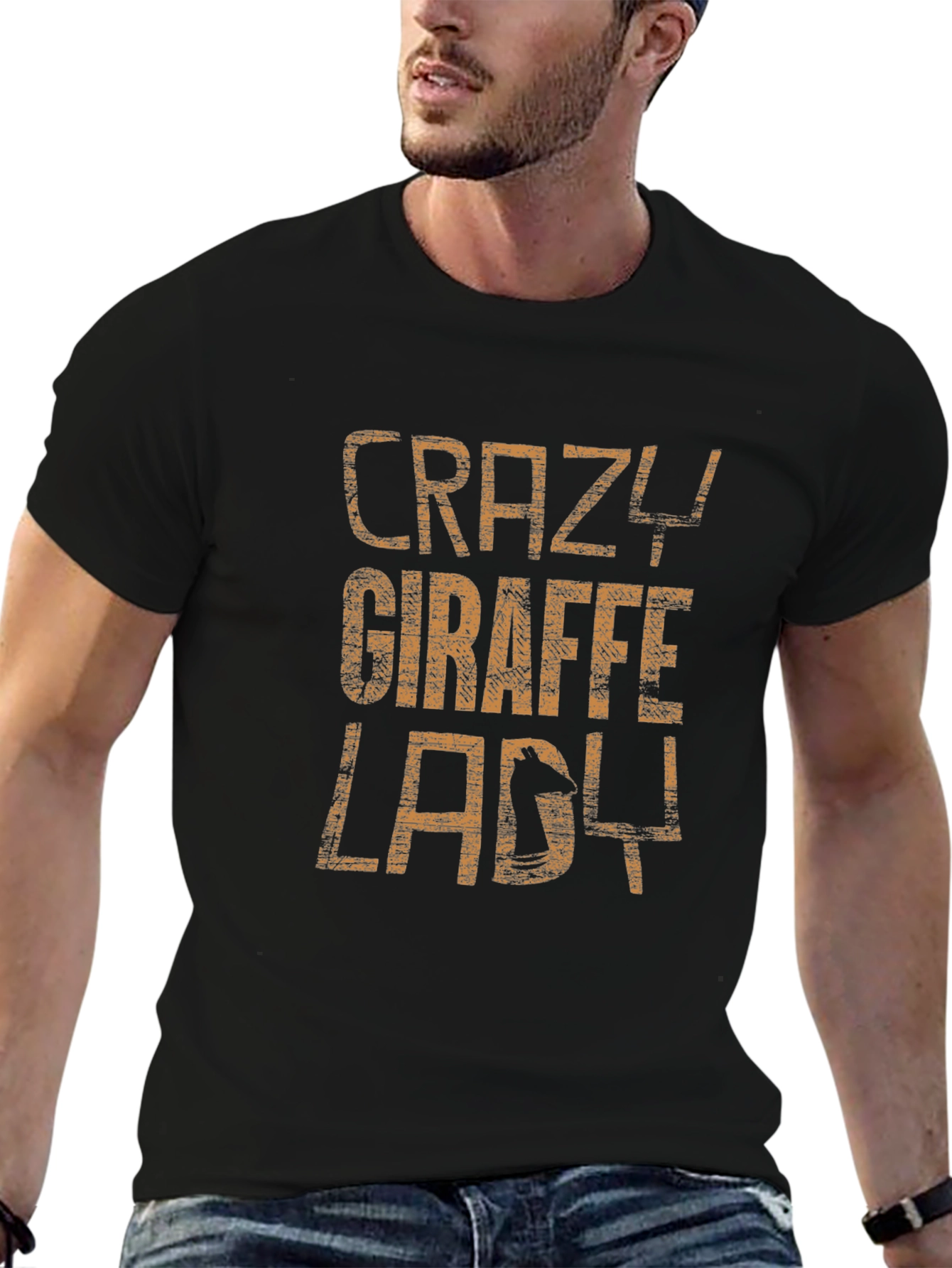 Crazy Giraffe Lady Graphic Tee