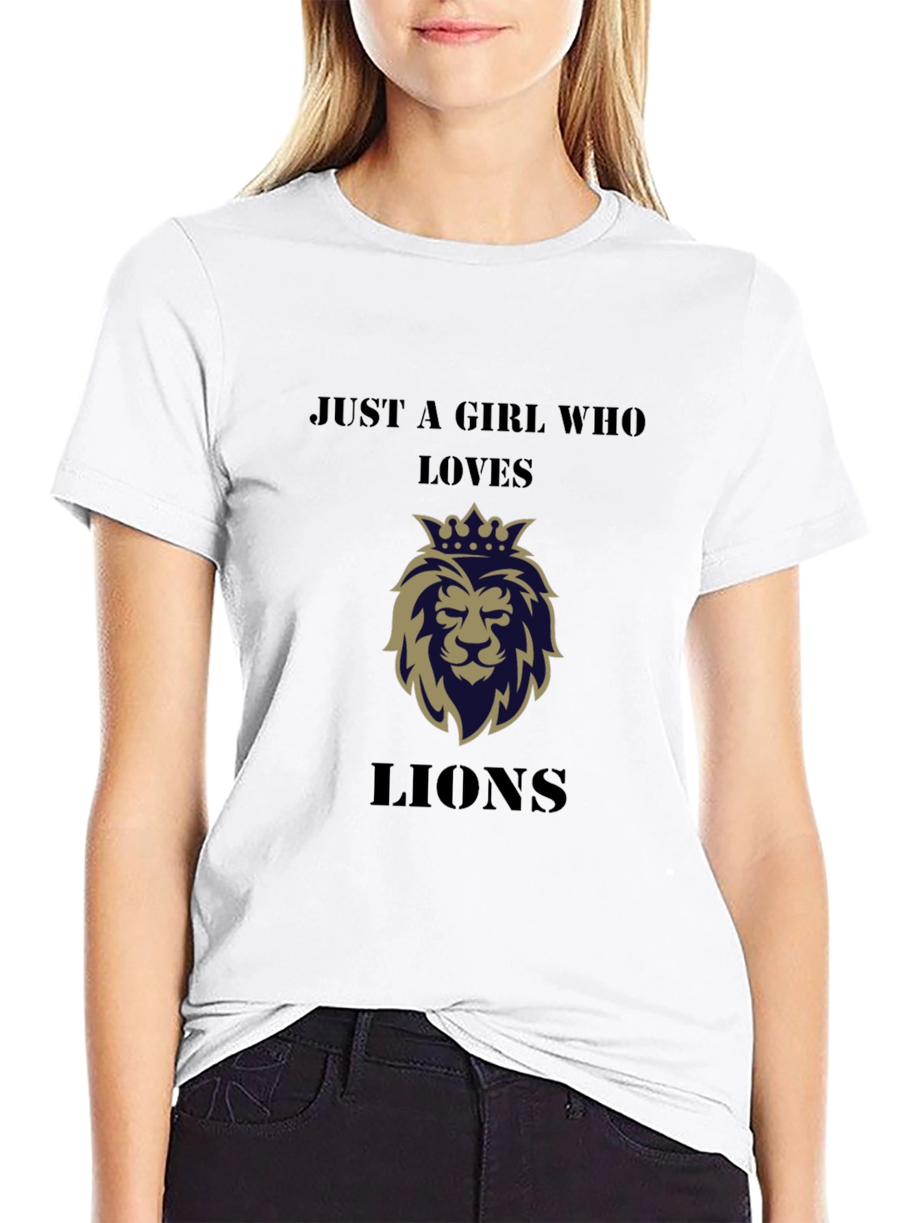 Just a Girl Who Loves Lions T-Shirt