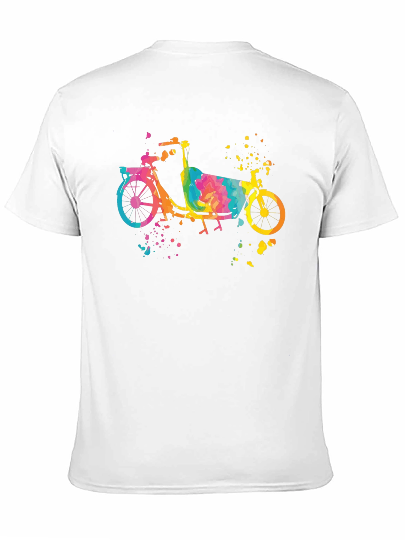 Watercolor Cargo Bike T-Shirt