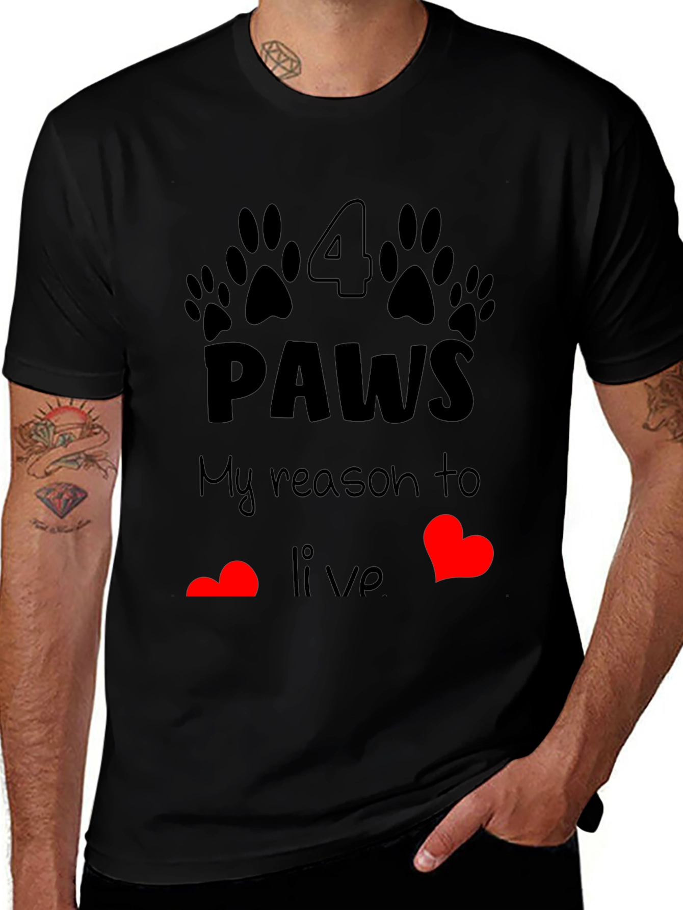 4 Paws My Reason to Live T-Shirt