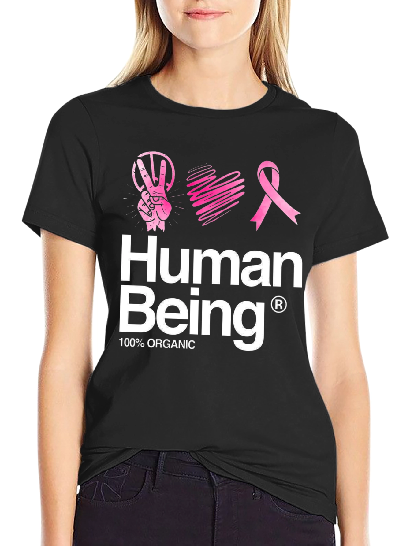 Human Being Organic Cotton Graphic Tee
