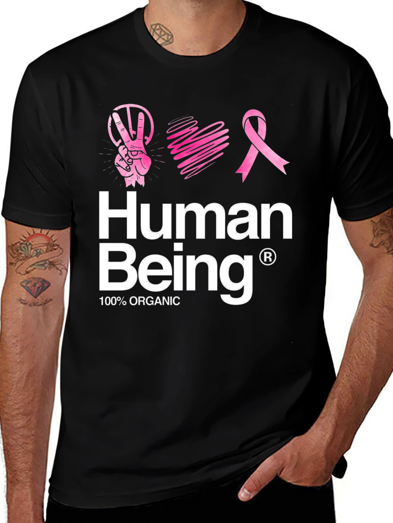 Human Being Organic Cotton Graphic Tee