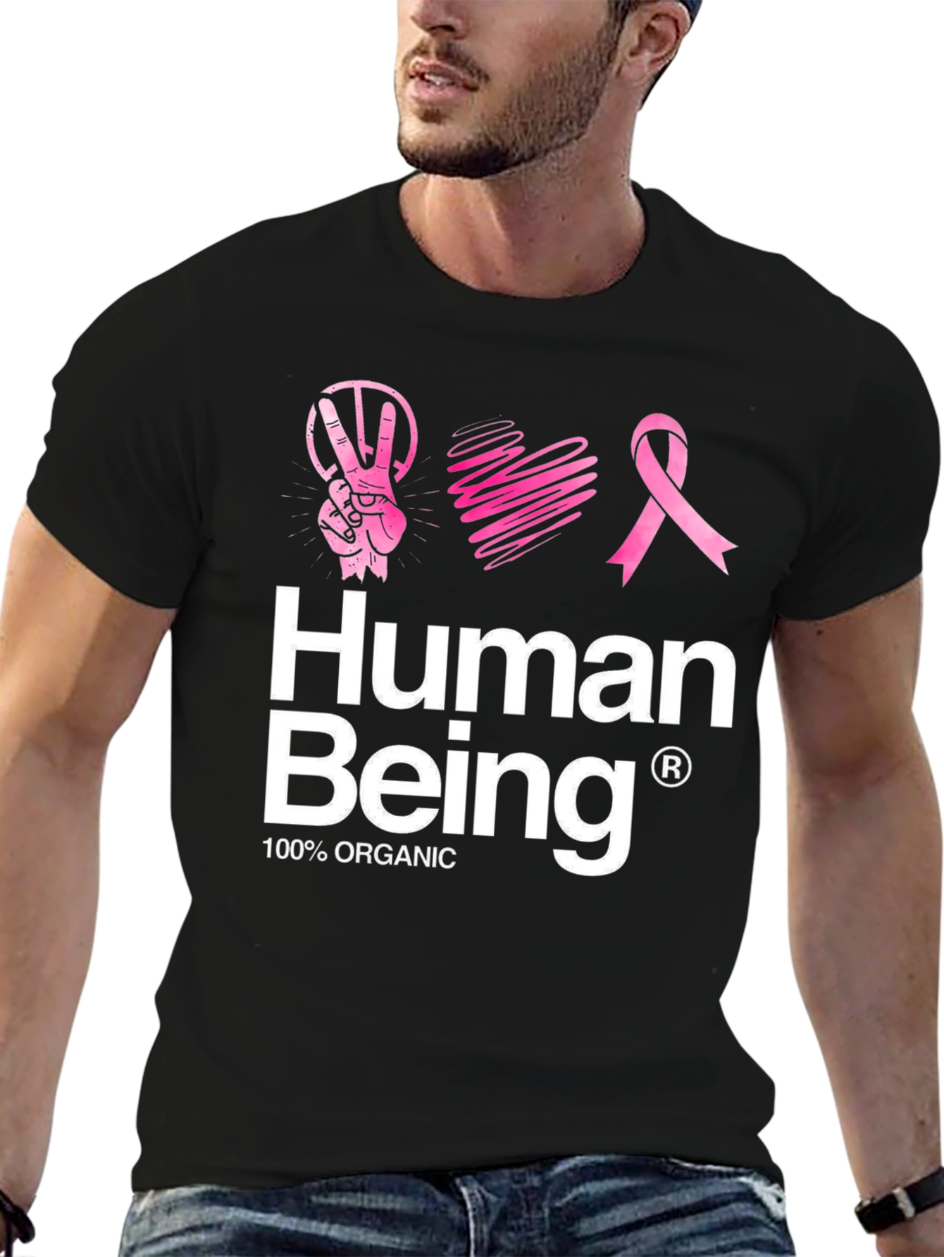 Human Being Organic Cotton Graphic Tee