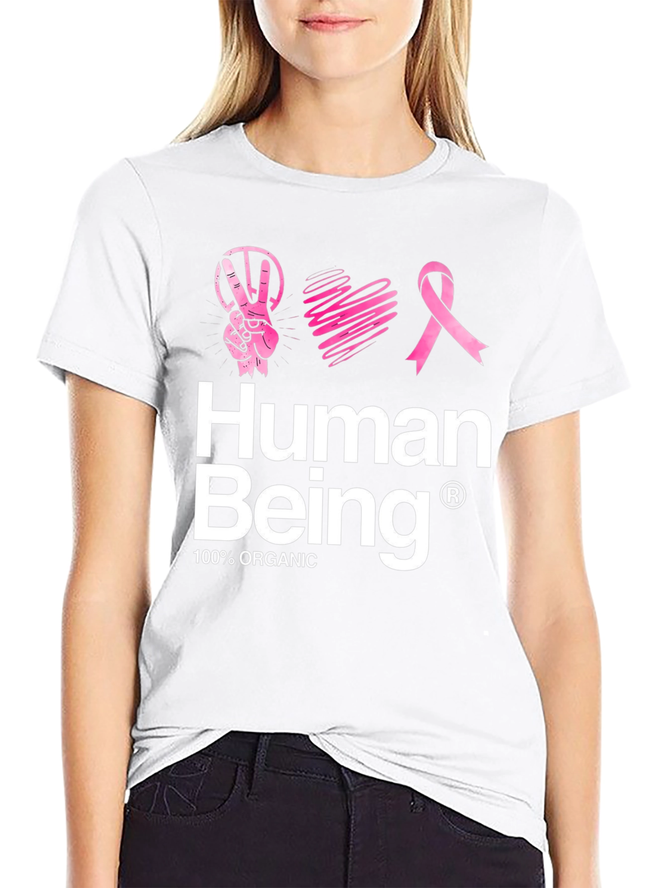 Human Being Organic Cotton Graphic Tee