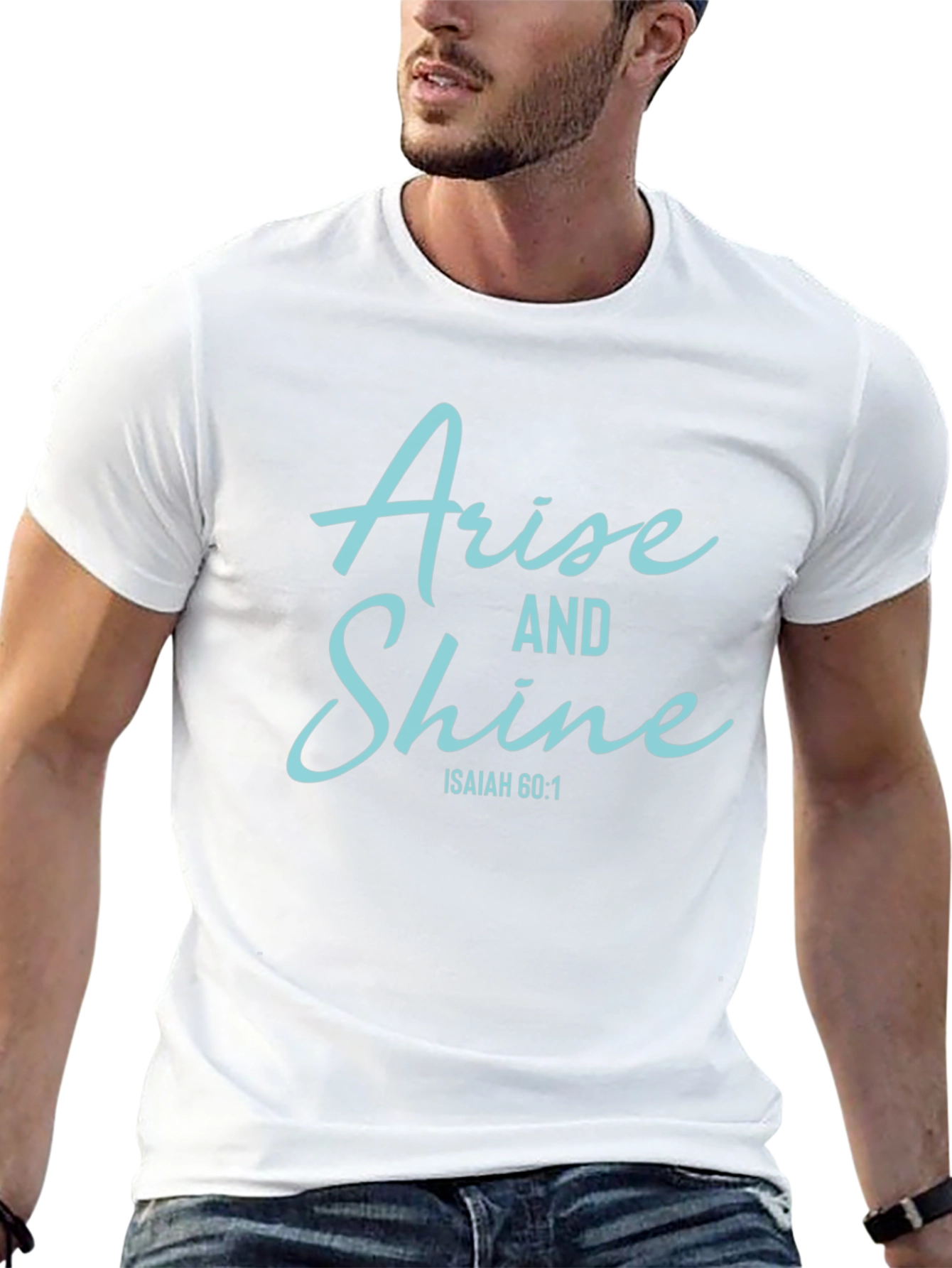 Arise and Shine Black Tee - Isaiah 60:1