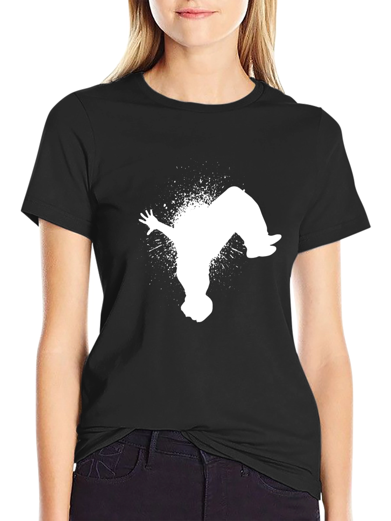 Freestyle Black Tee - Urban Acrobat Design