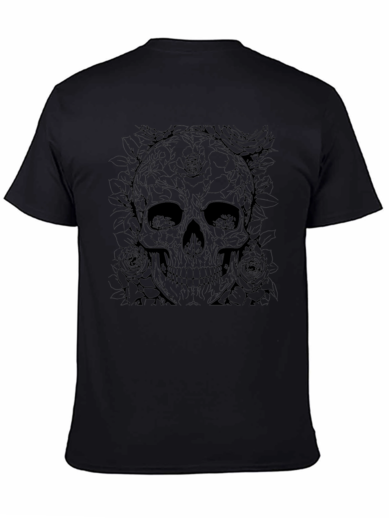 Skull & Roses Graphic T-Shirt