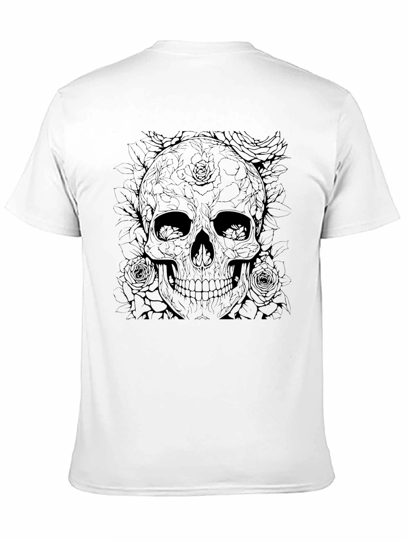 Skull & Roses Graphic T-Shirt