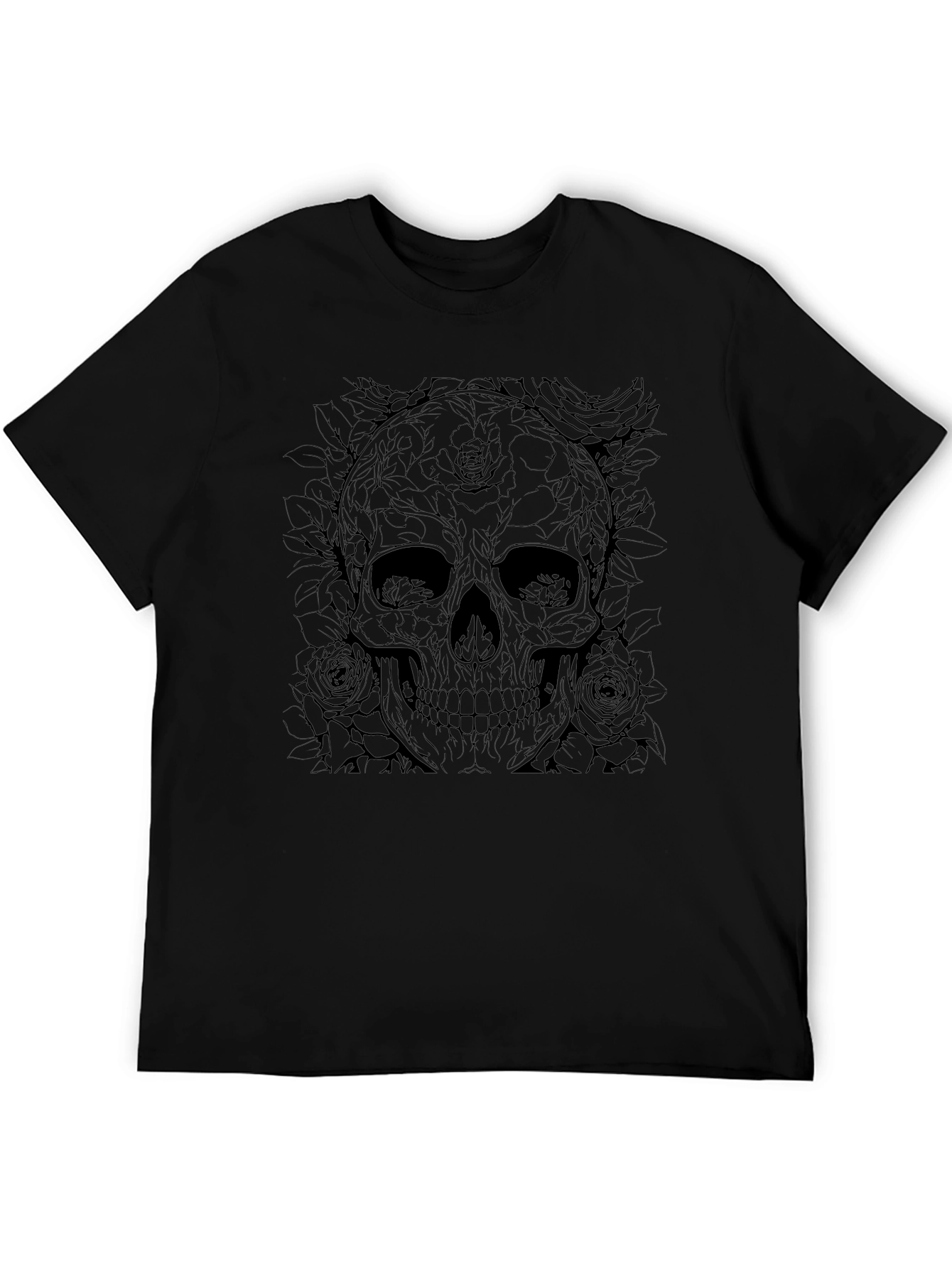 Skull & Roses Graphic T-Shirt