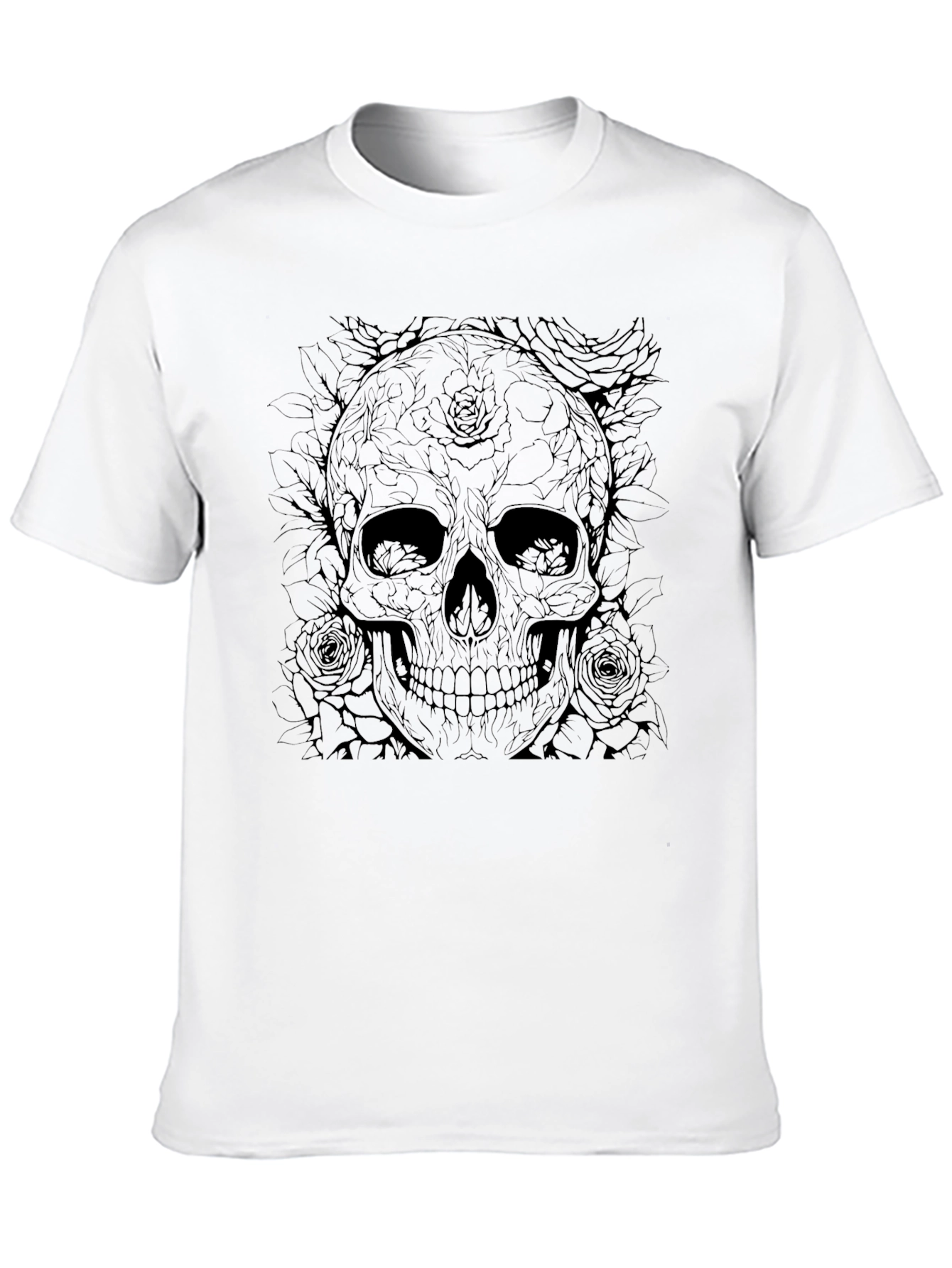 Skull & Roses Graphic T-Shirt
