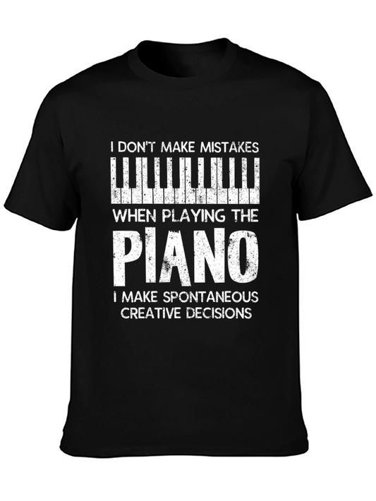 Funny Piano Player T-Shirt Creative Decisions