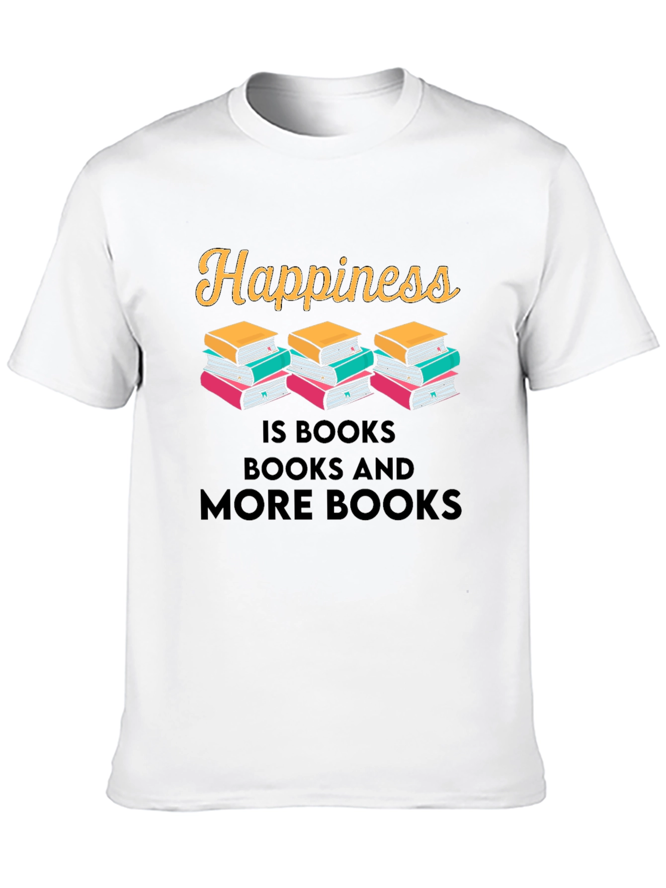 Happiness Is Books Graphic T-Shirt