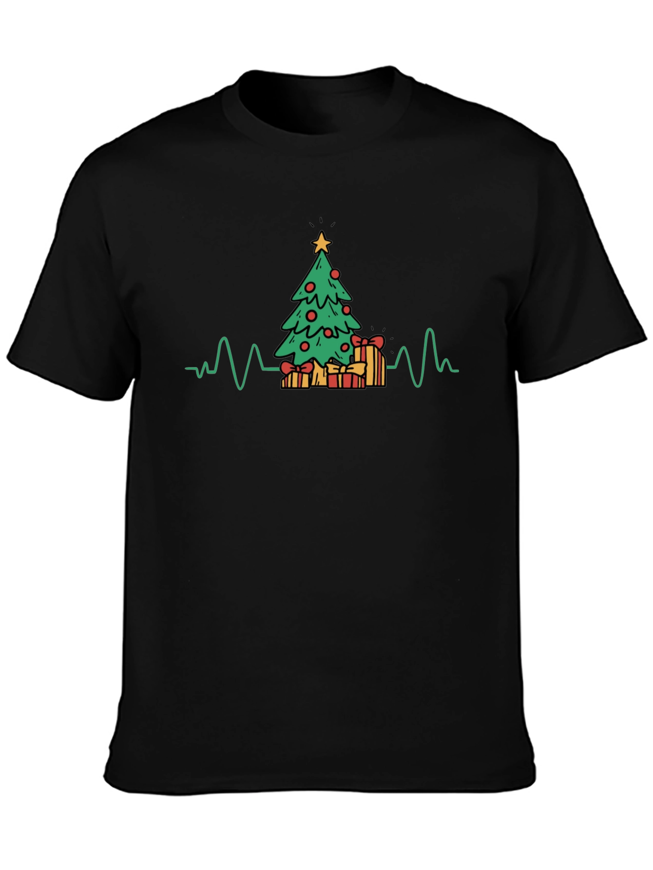 Christmas Tree Heartbeat T-Shirt