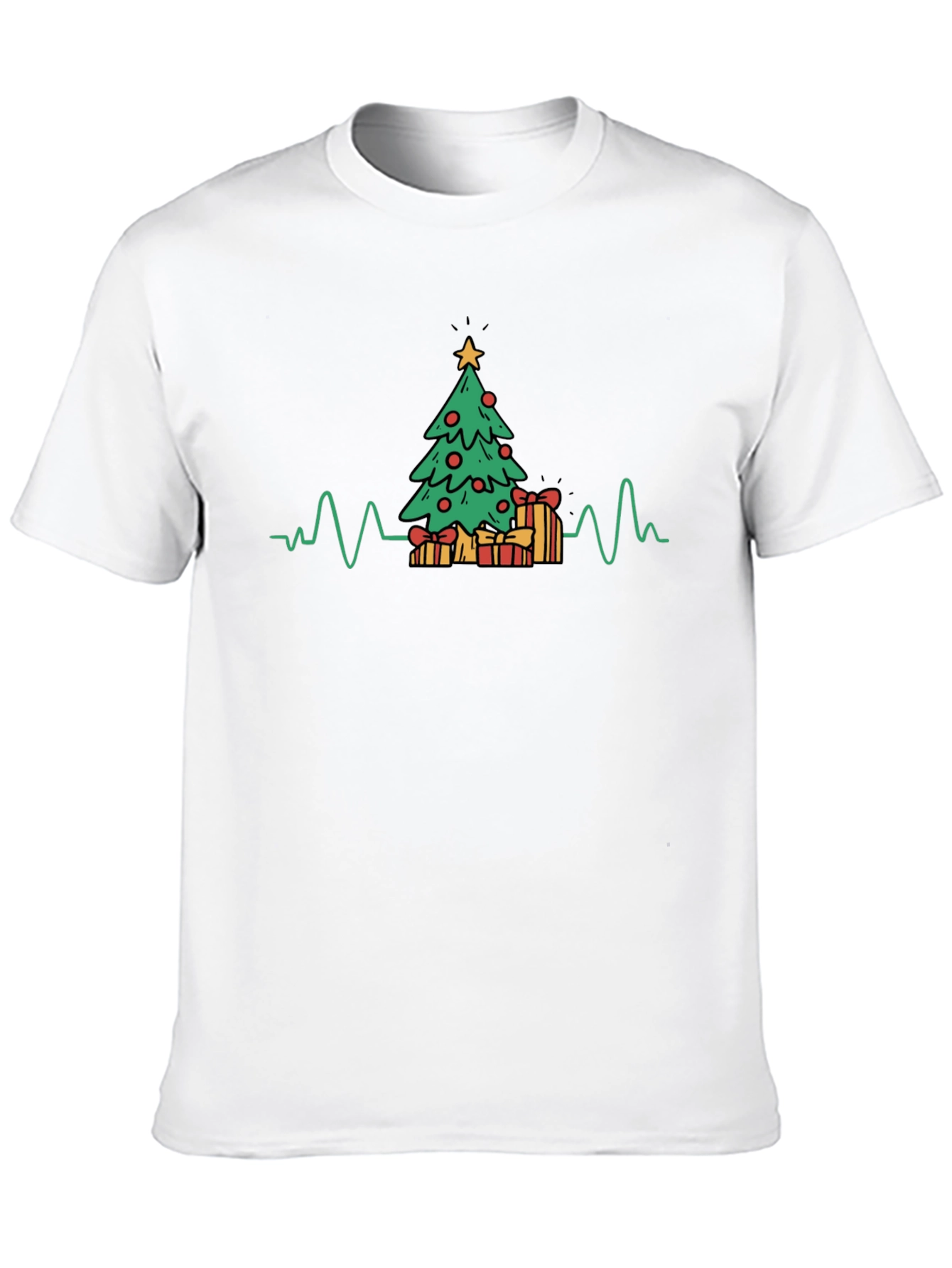 Christmas Tree Heartbeat T-Shirt