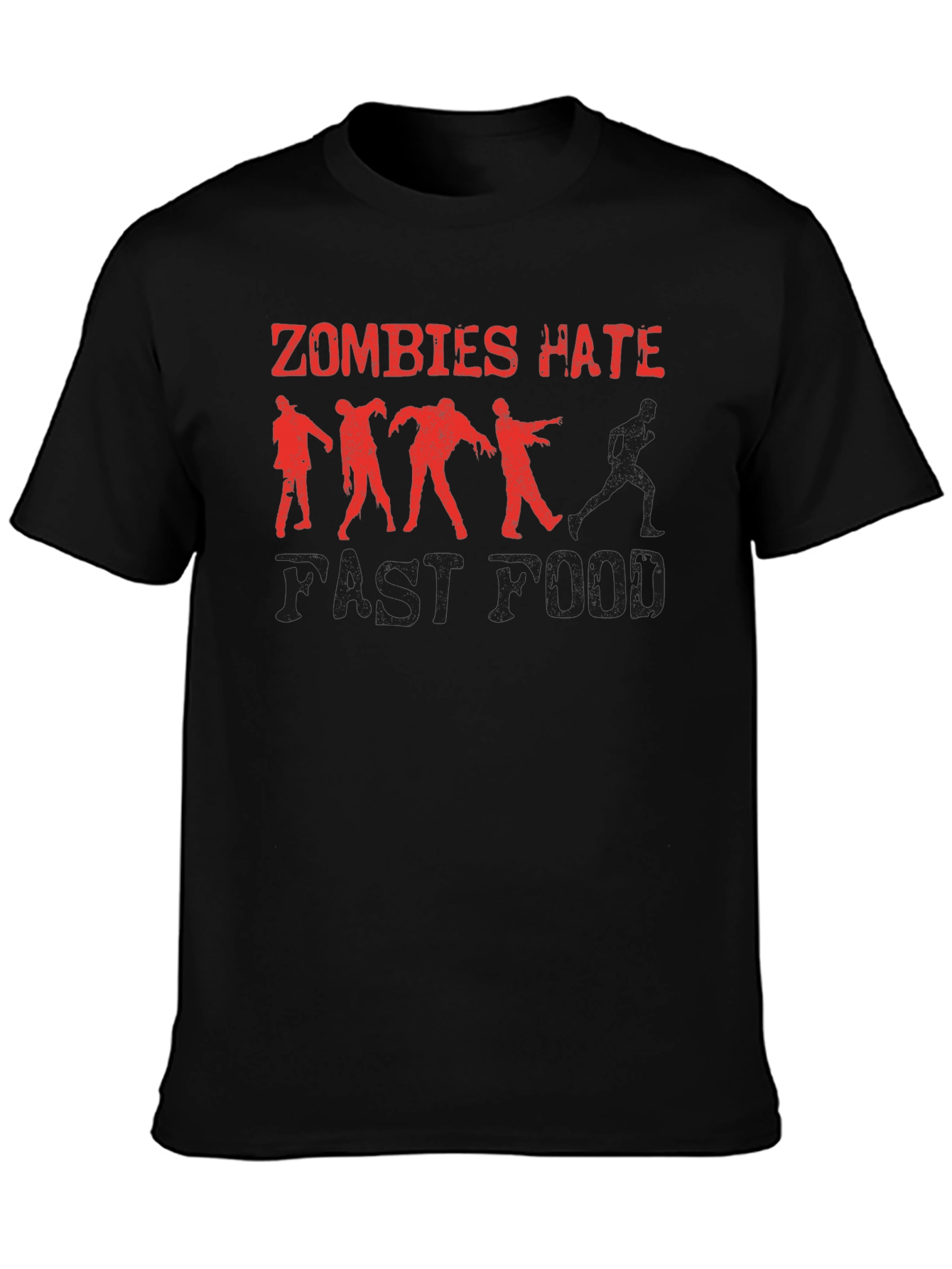 Zombies Hate Fast Food Graphic Tee