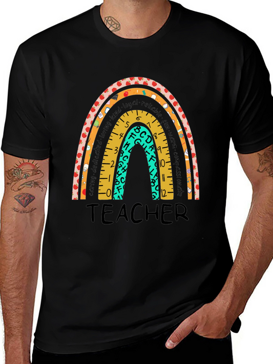 Teacher Rainbow Graphic Tee