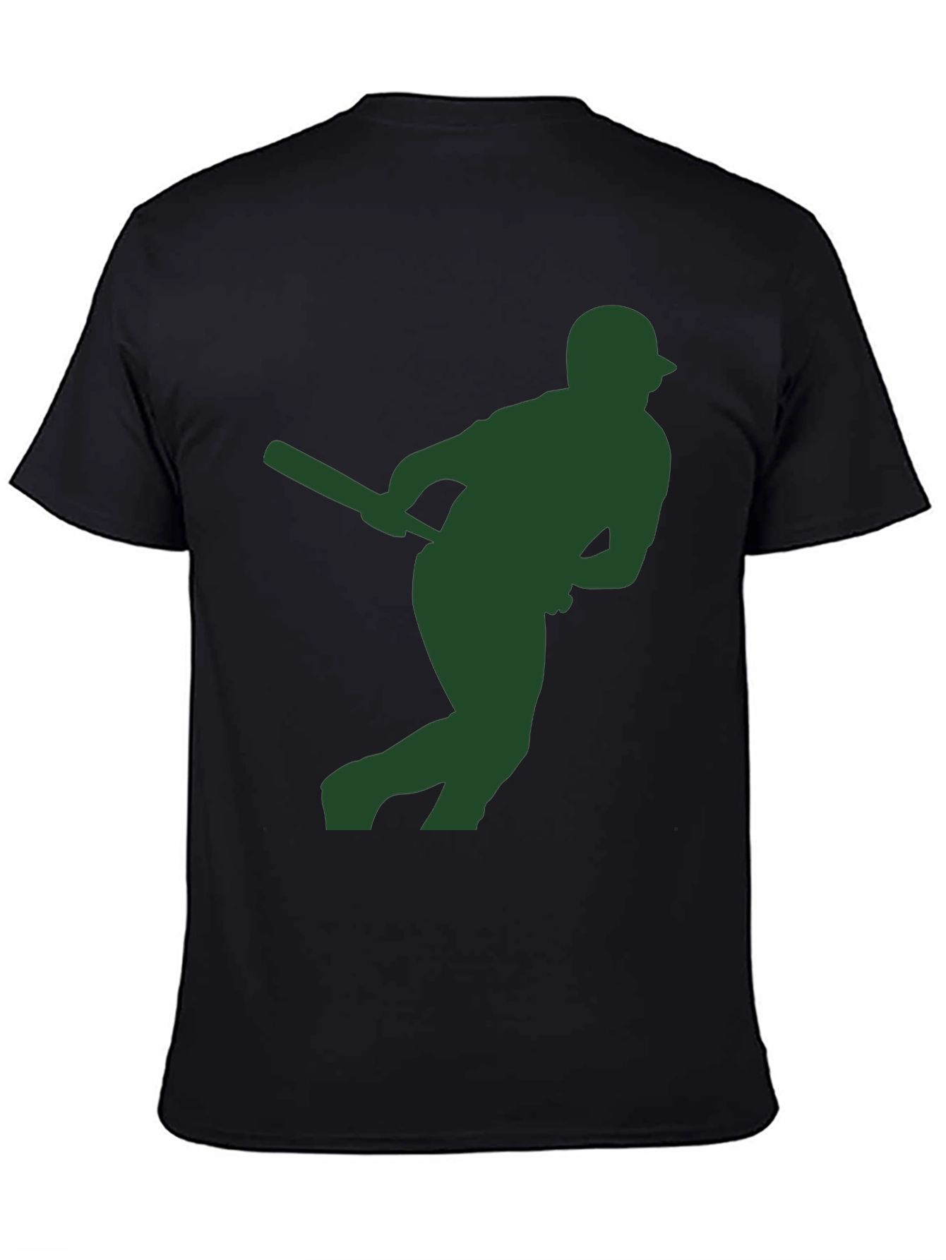 Baseball Silhouette Black T-Shirt
