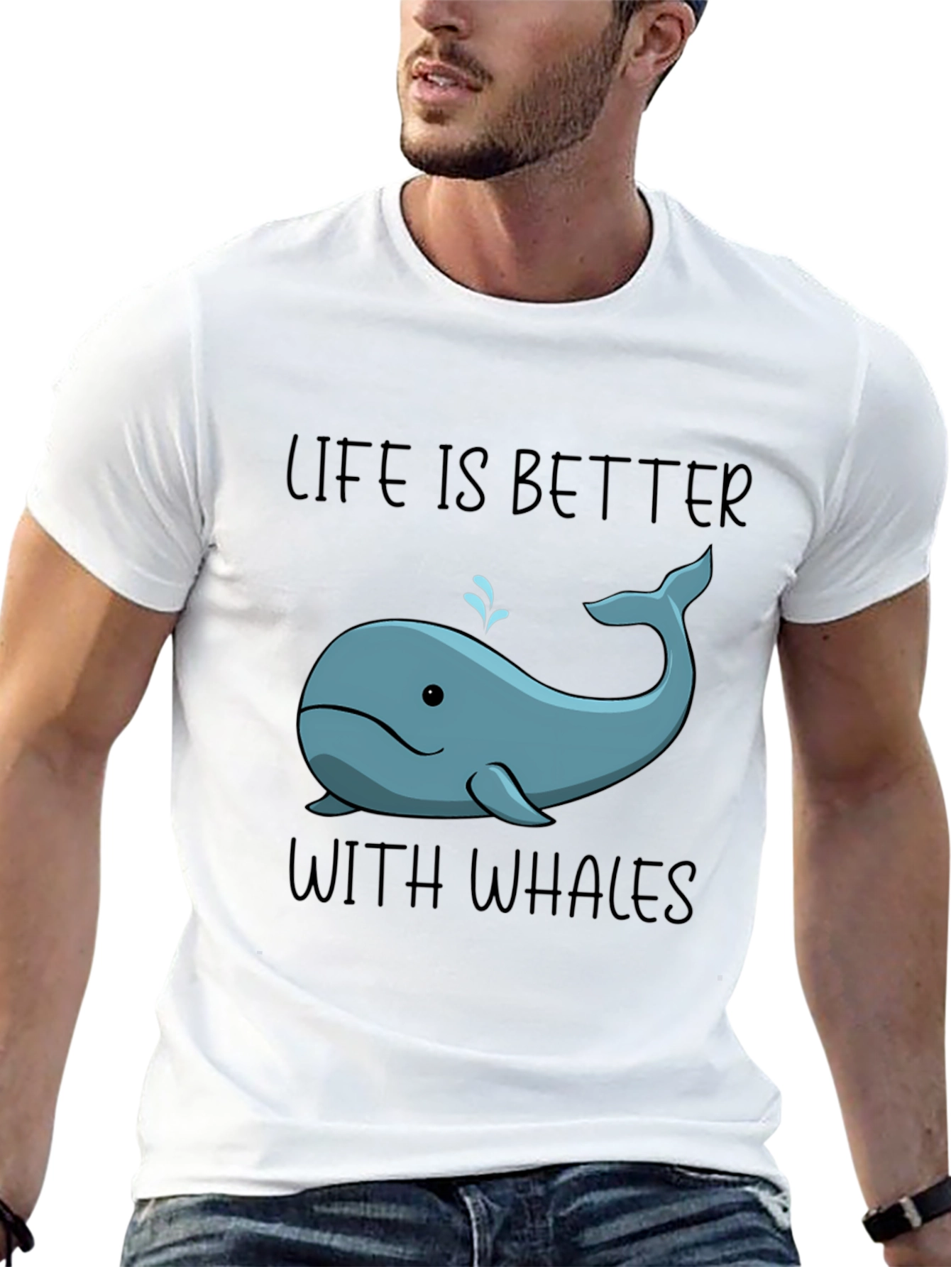 Life is Better with Whales T-Shirt
