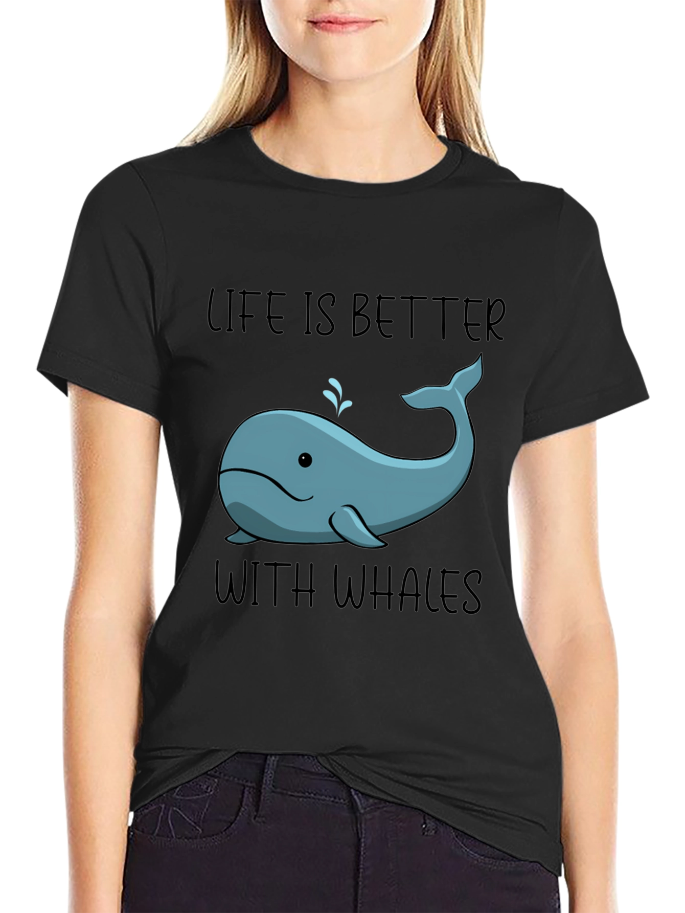 Life is Better with Whales T-Shirt