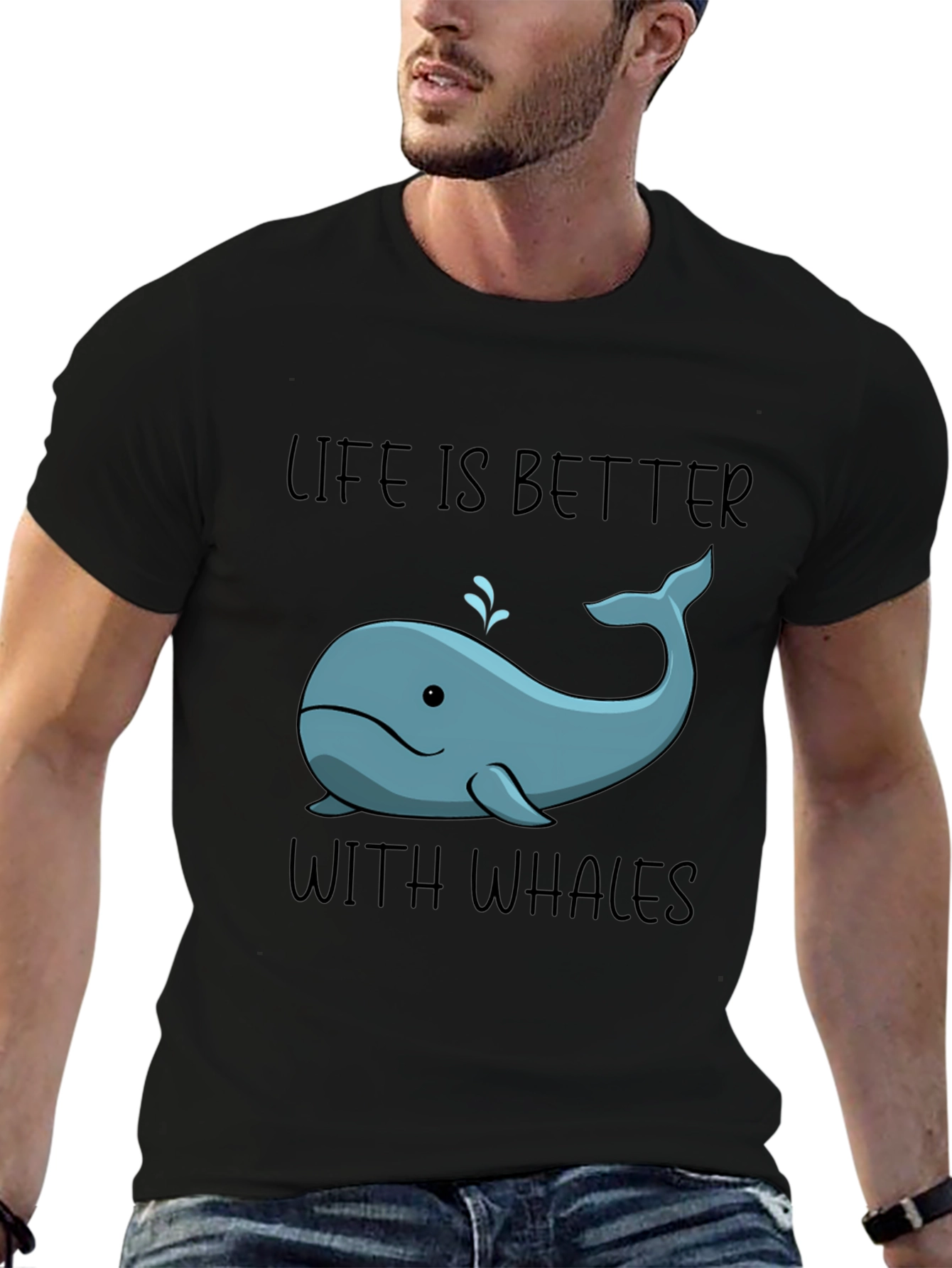 Life is Better with Whales T-Shirt