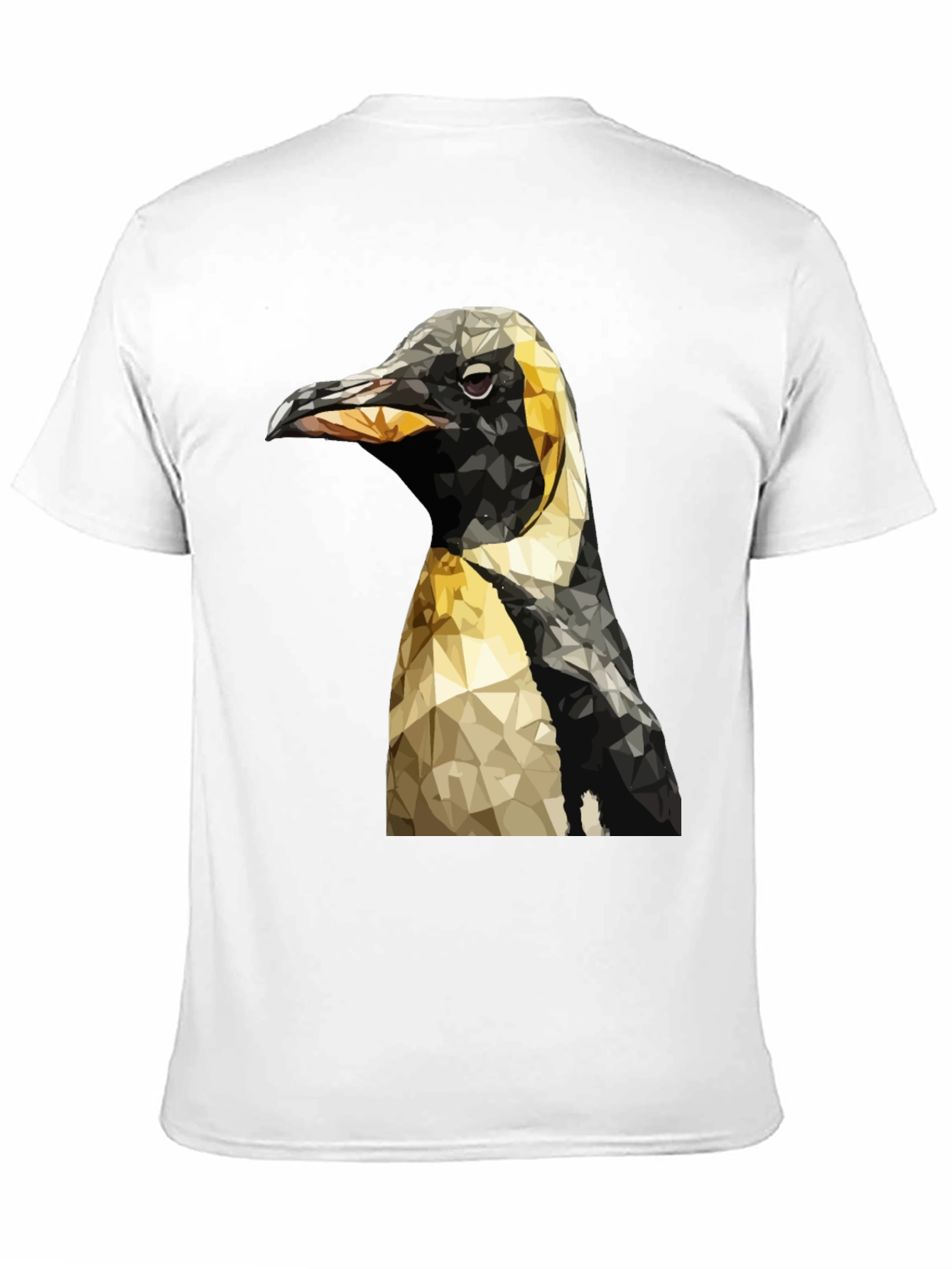 Geometric Penguin Graphic T-Shirt - Black