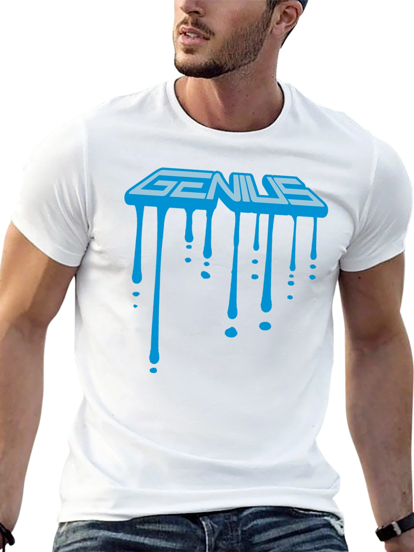 Genius Drip Graphic Tee - Cool & Stylish