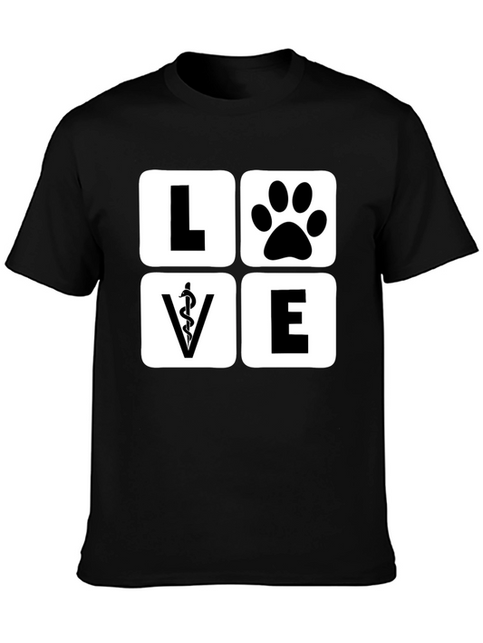 Vet Love Paw T-Shirt - Animal Doctor Tee