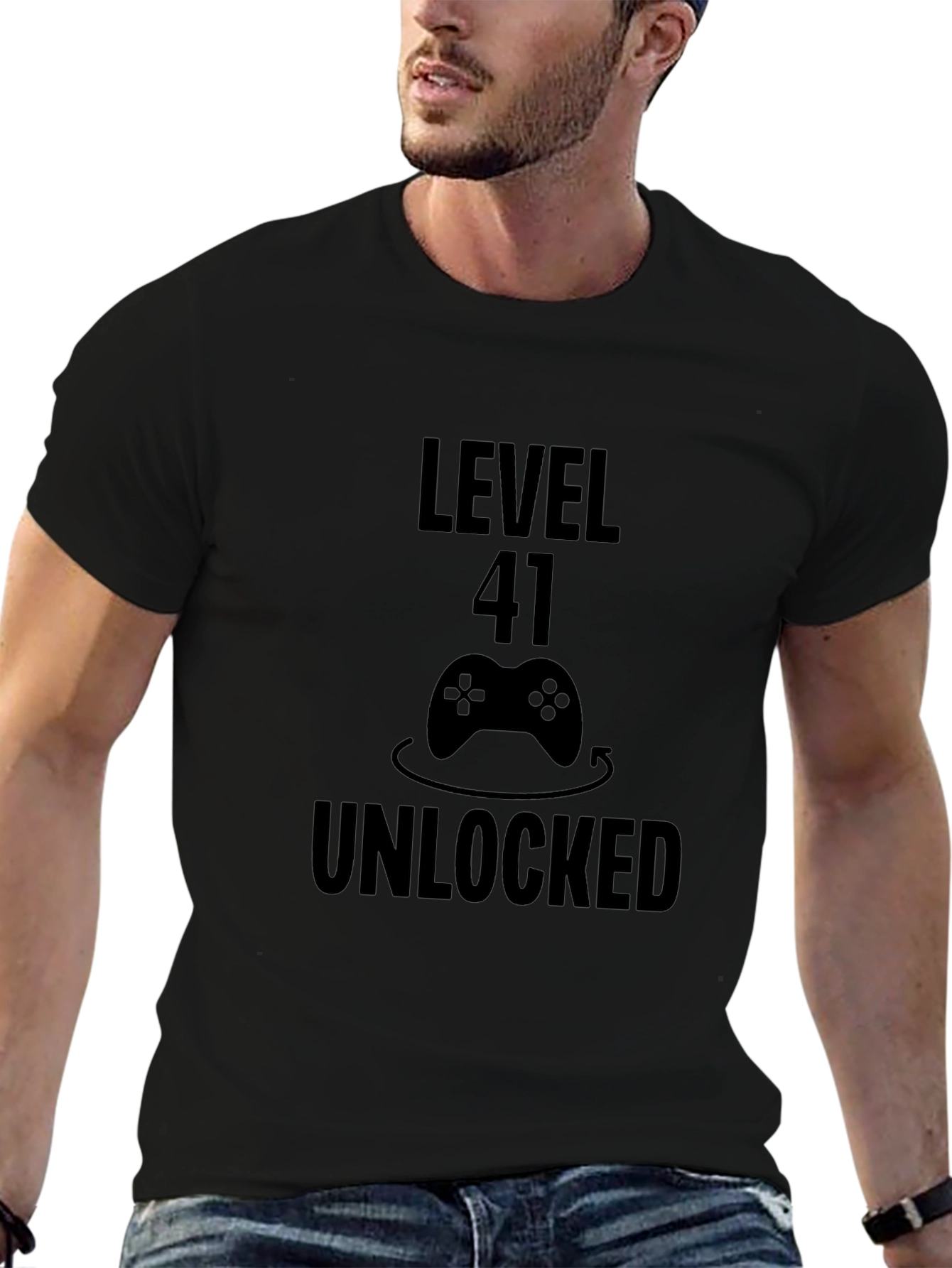 Level 41 Unlocked T-Shirt Gamer Birthday Tee